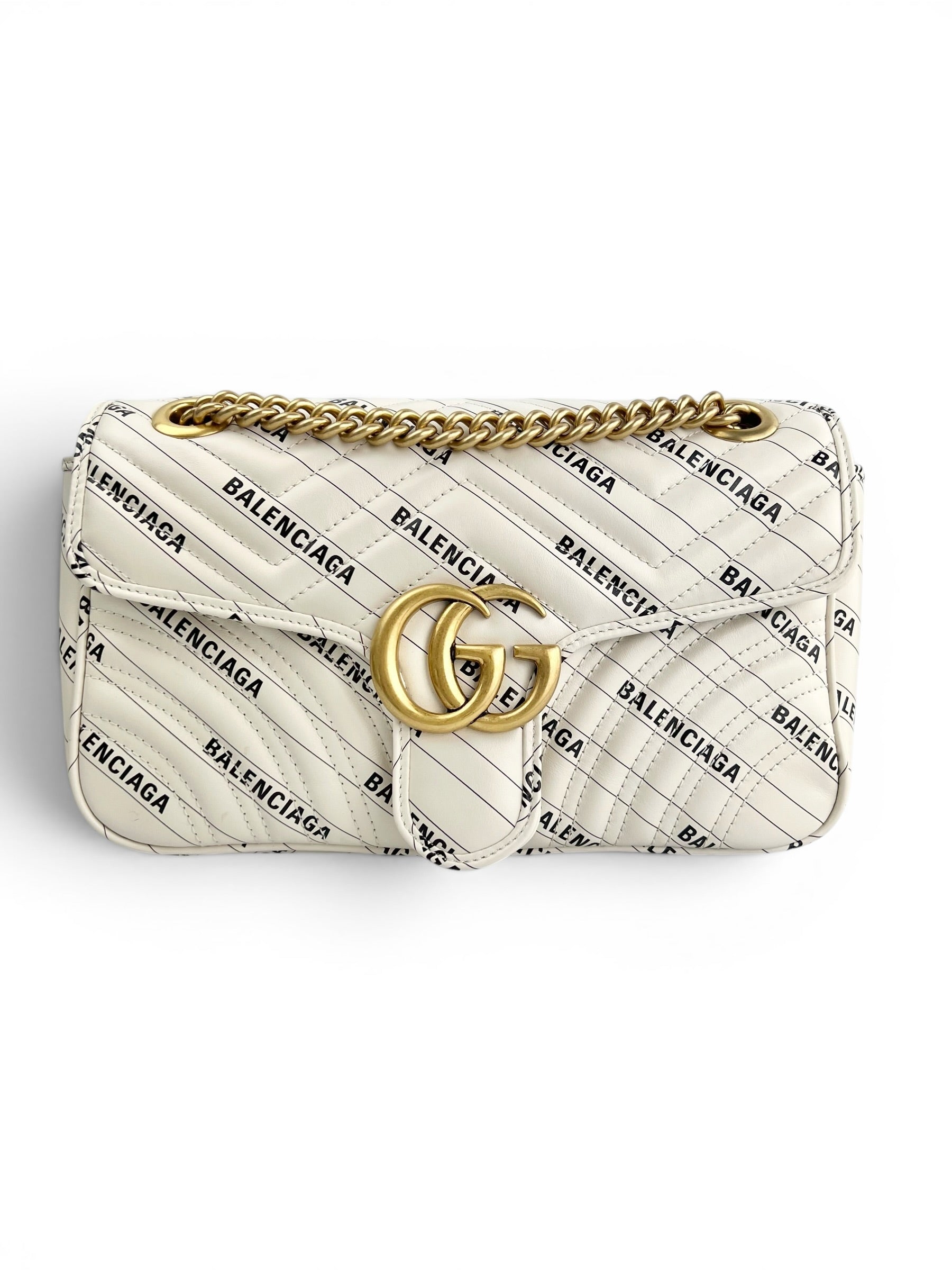 Gucci Balenciaga Collab Marmont Flap Bag