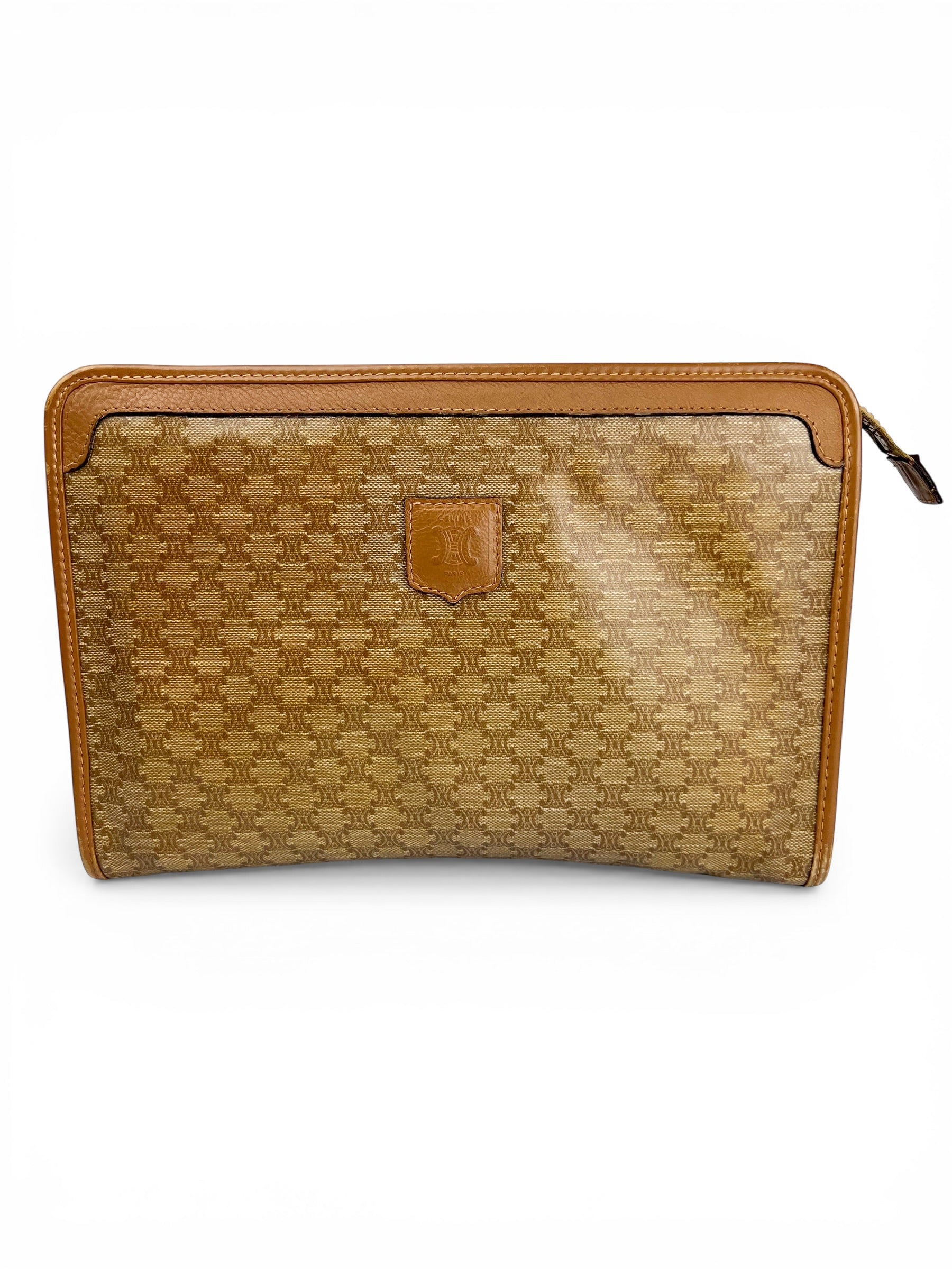 celine-camel-macadam-zip-clutch-0