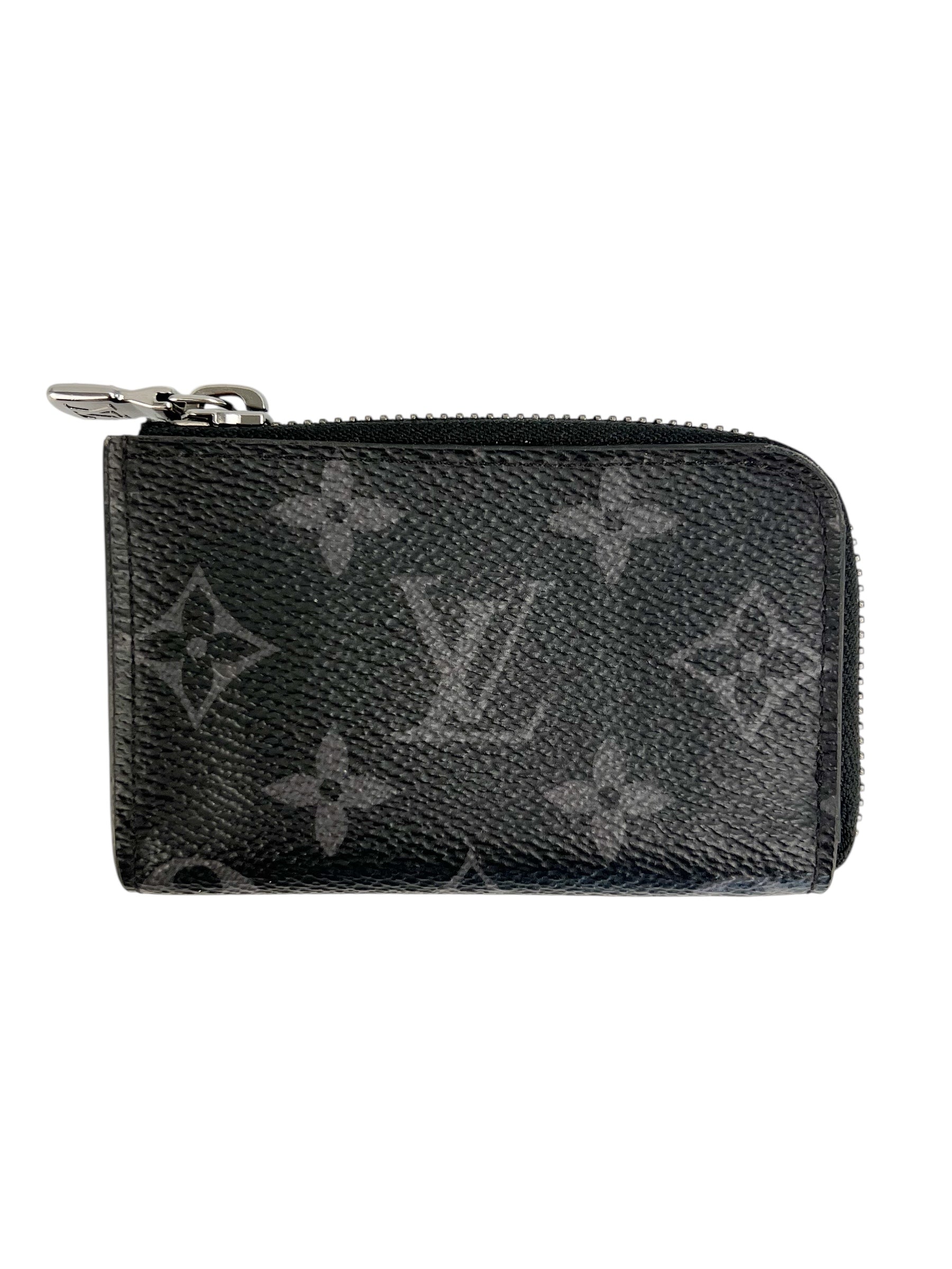 Louis Vuitton Eclipse Monogram Zip Coin Case