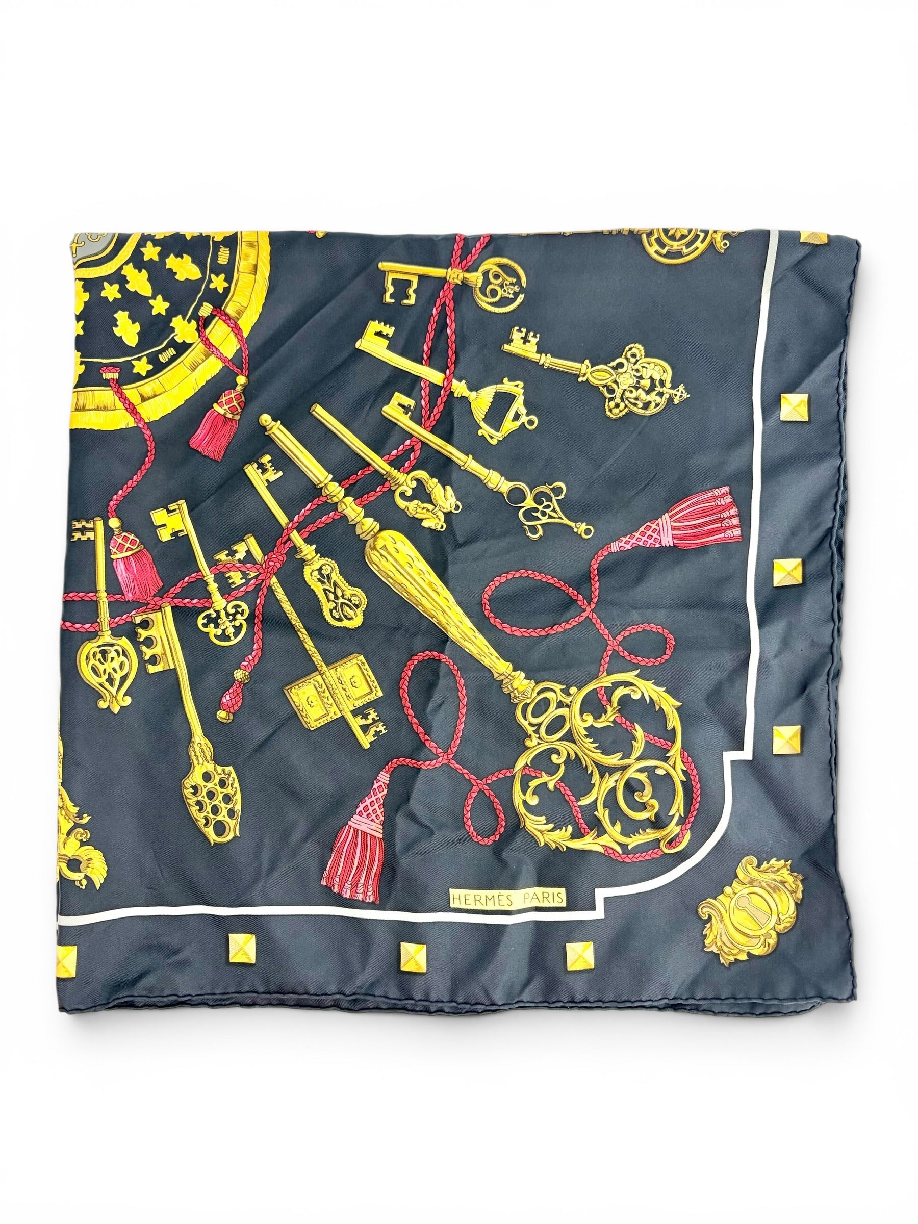 hermes-90cm-black-and-gold-100--silk-scarf-0