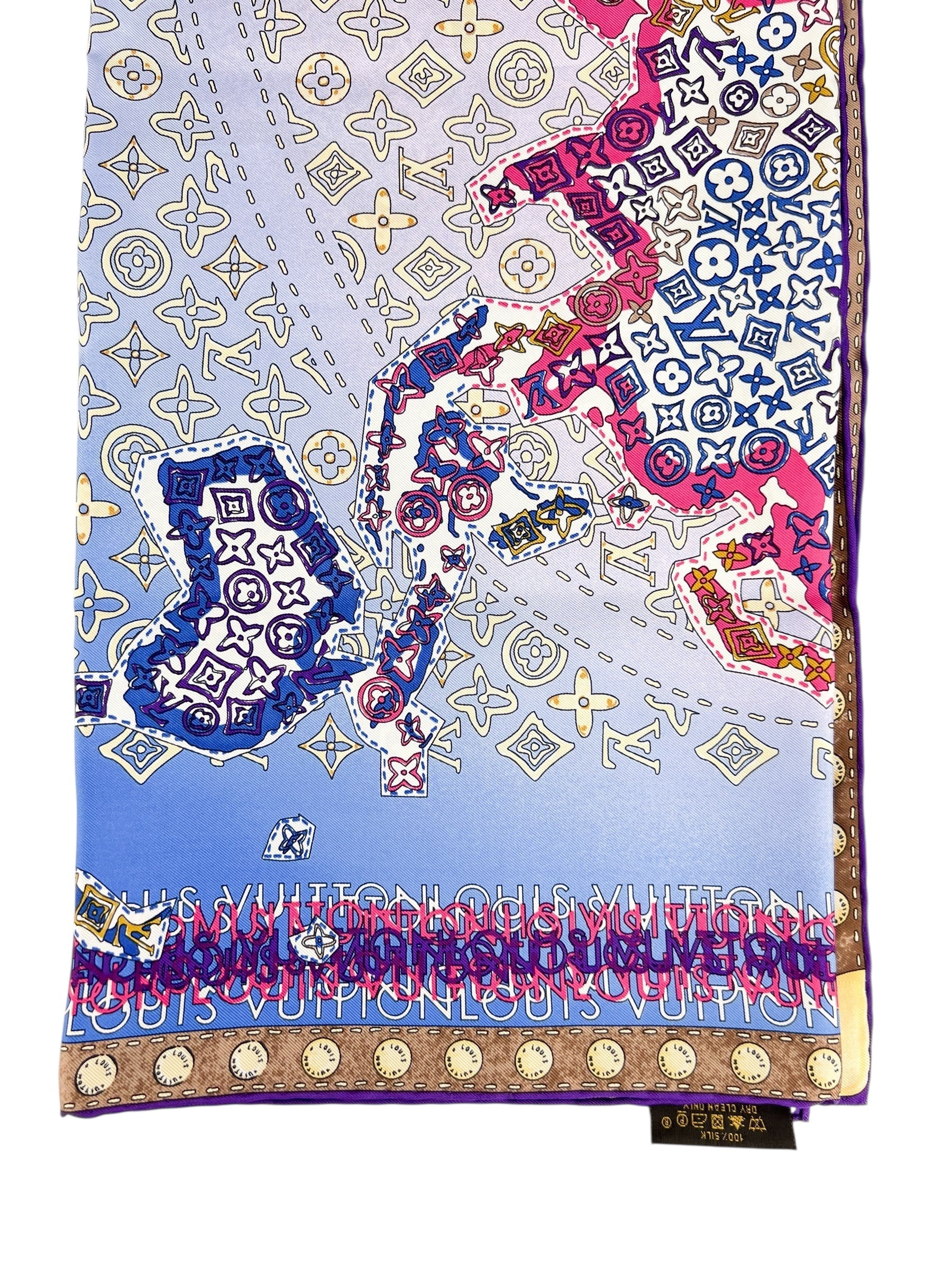 Louis Vuitton Silk World Map Scarf