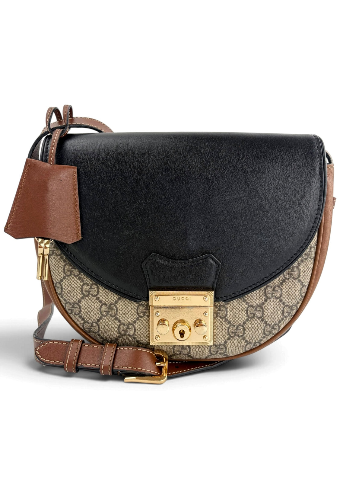 gucci-monogram-and-leather-padlock-saddle-bag--0