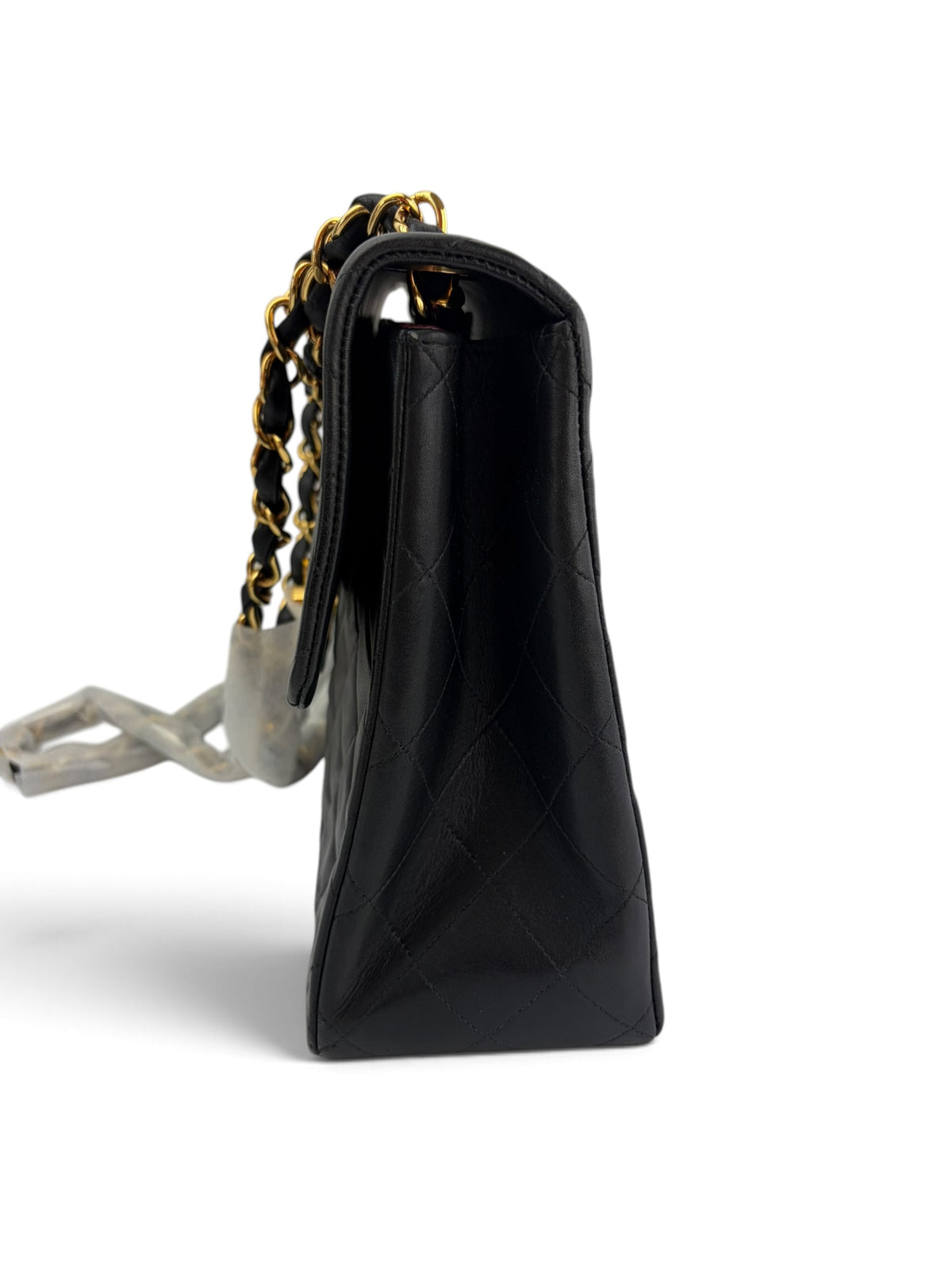 chanel-black-lambskin-vintage-maxi-4