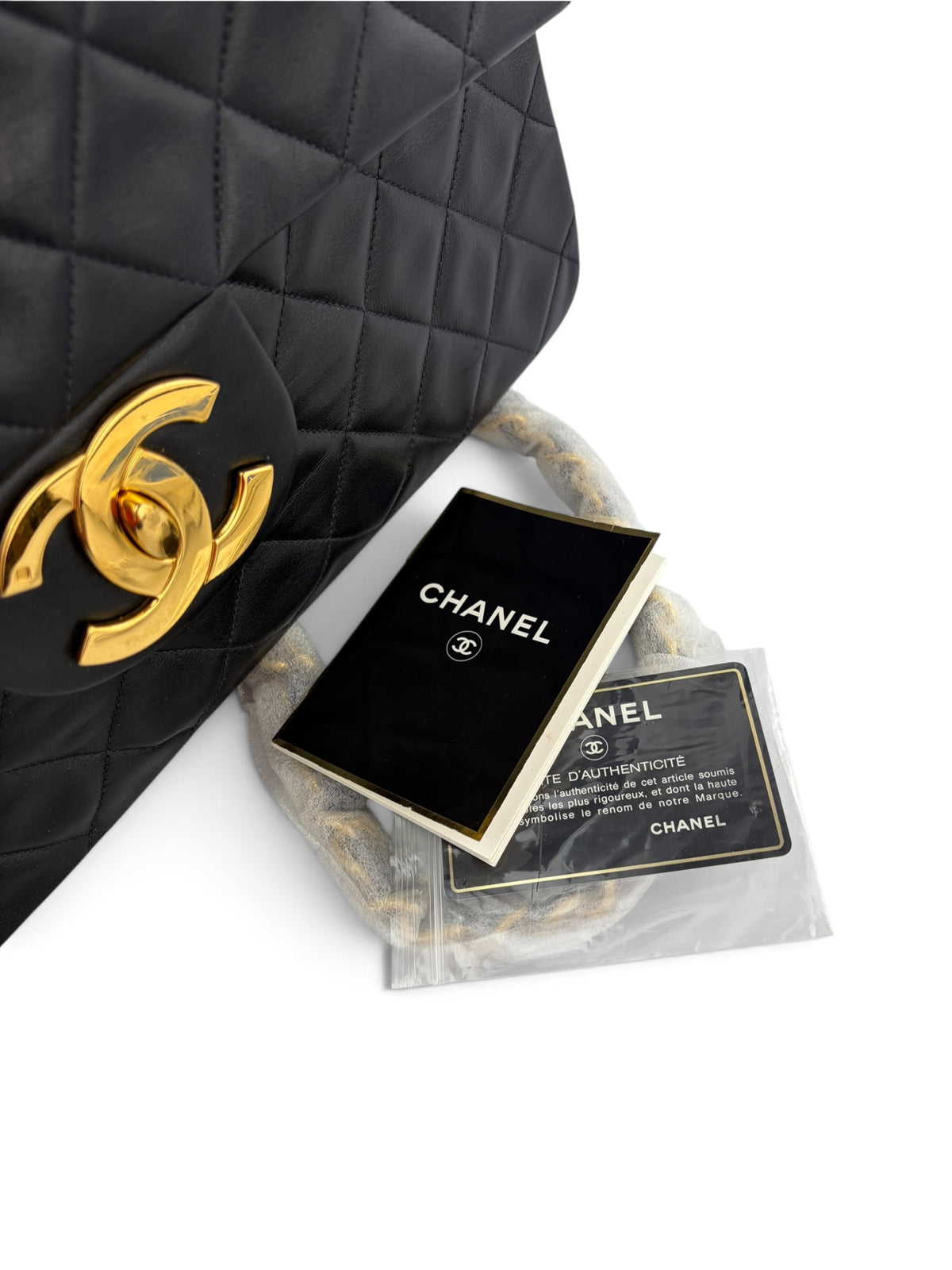 chanel-black-lambskin-vintage-maxi-1