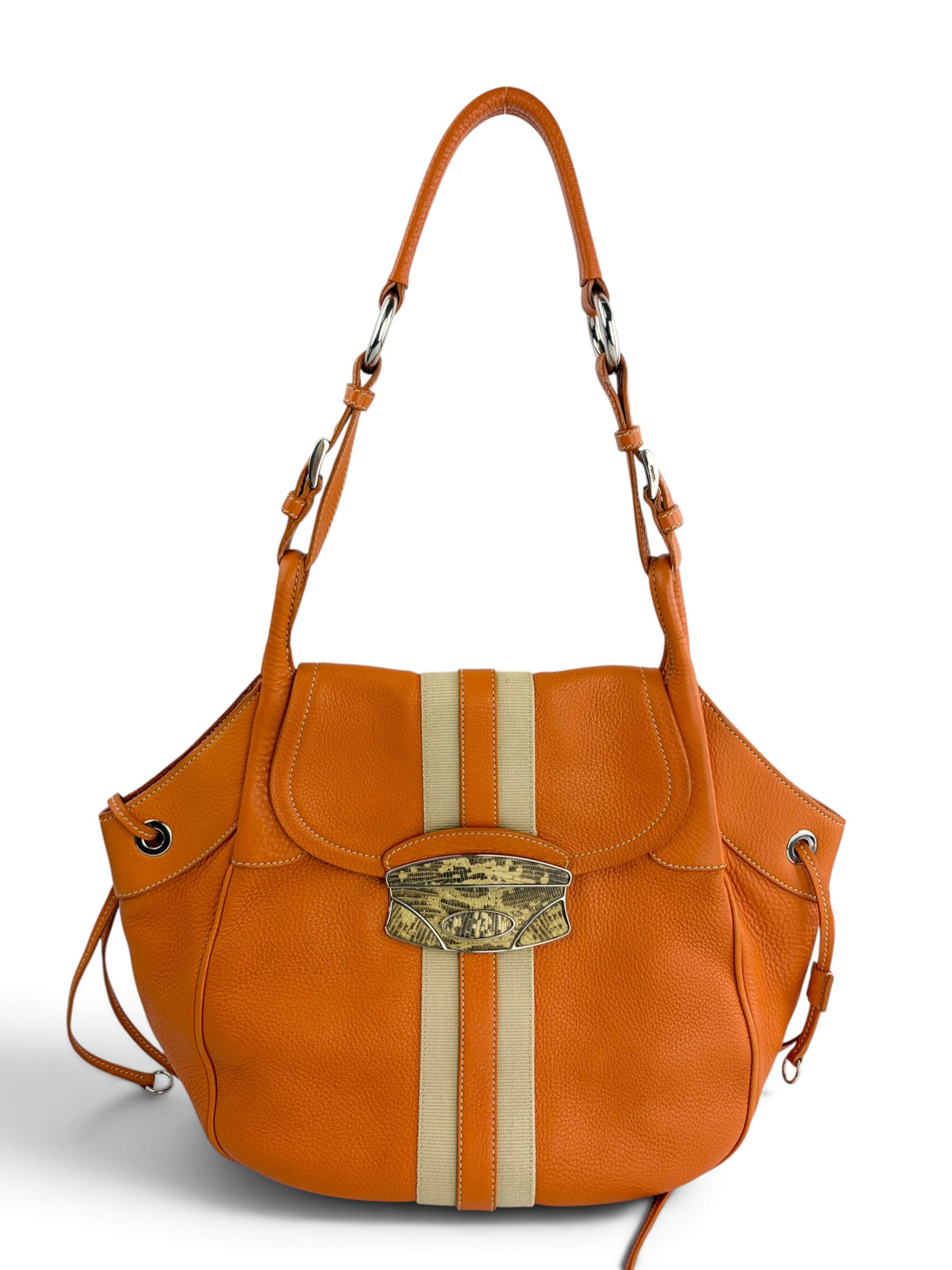 prada-vintage-lizard-trimmed-skipper-hobo-0
