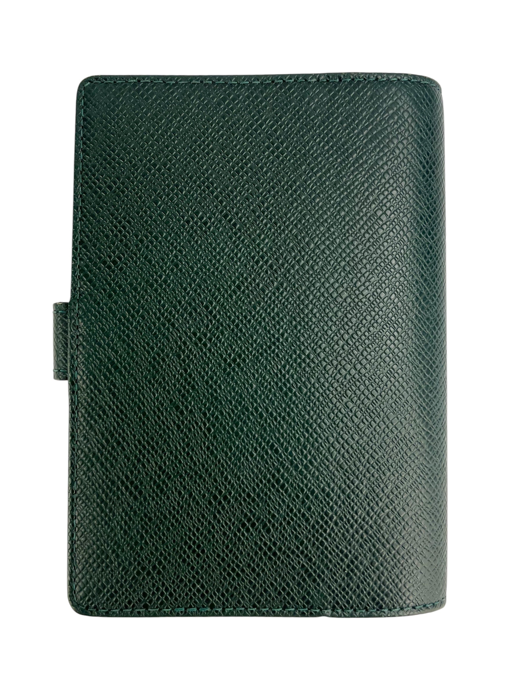 Louis Vuitton Green Taiga PM Agenda