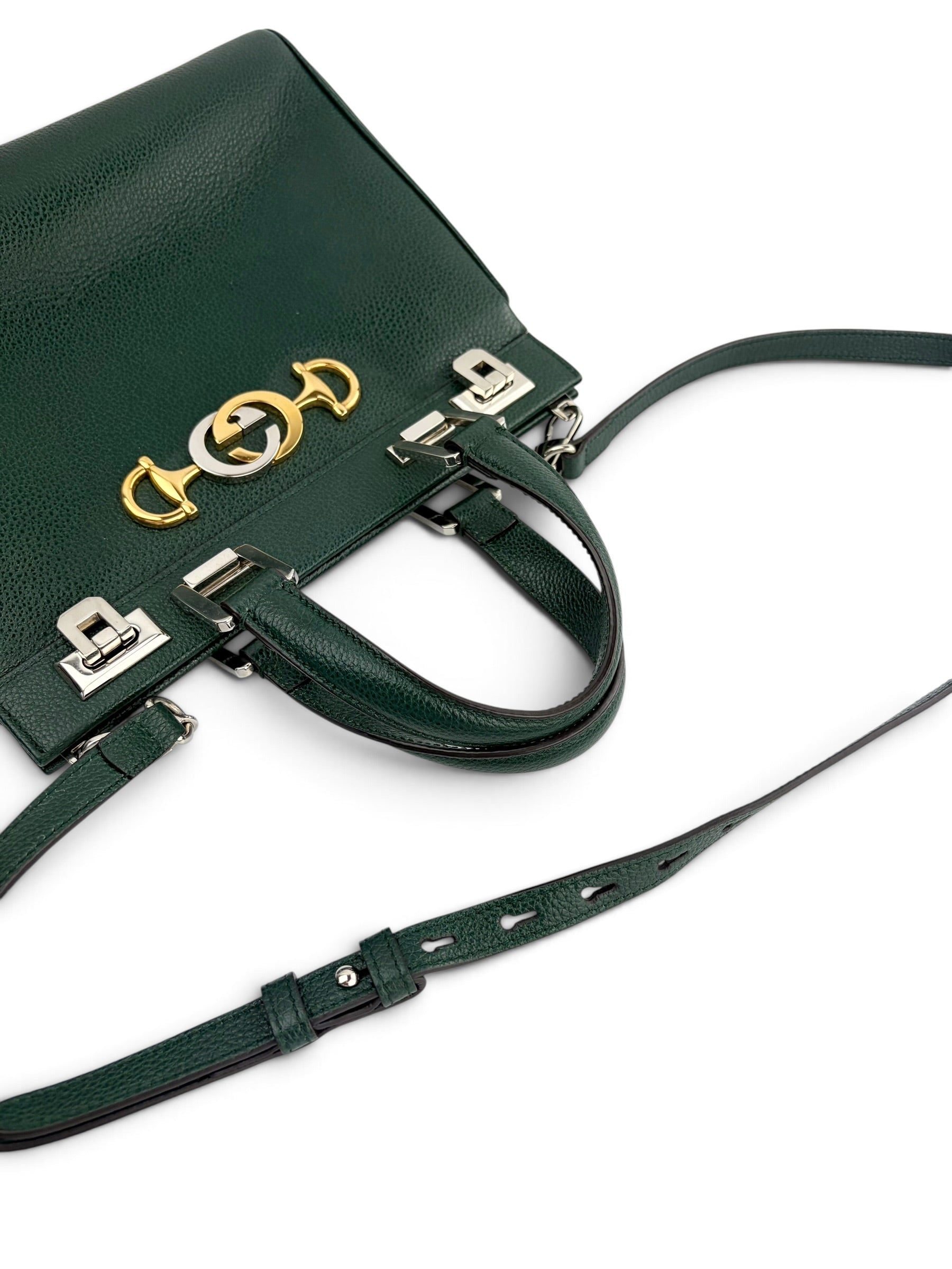 gucci-green-leather-small-zumi--6