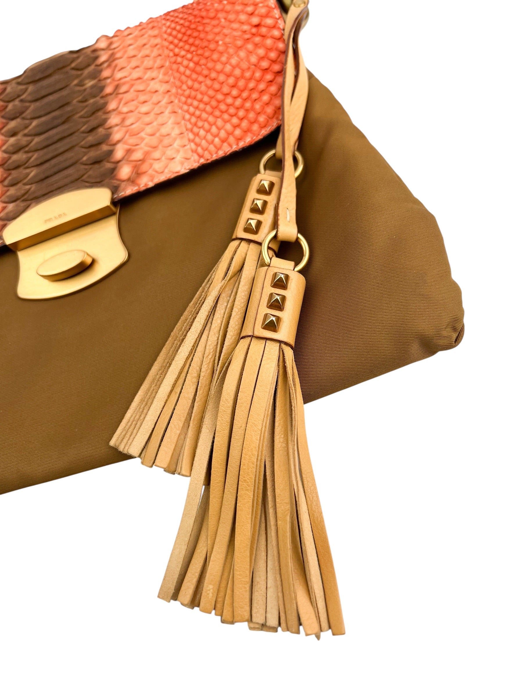 prada-vintage-python-tesutto-chain-shoulder-bag---5