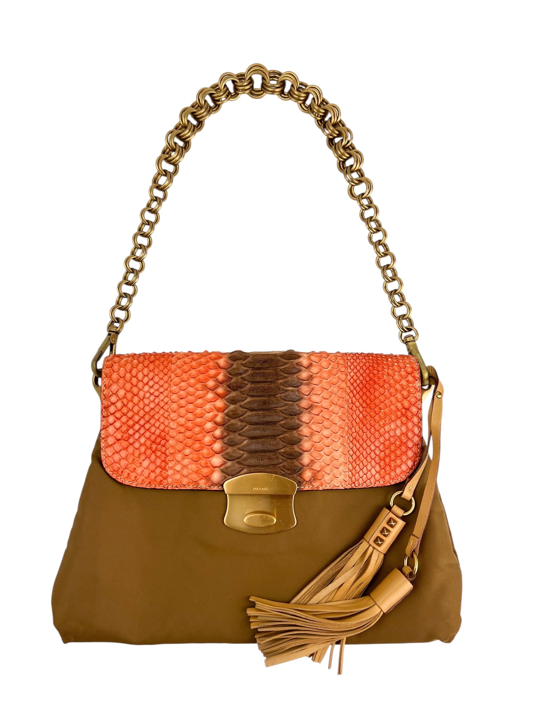 prada-vintage-python-tesutto-chain-shoulder-bag---0