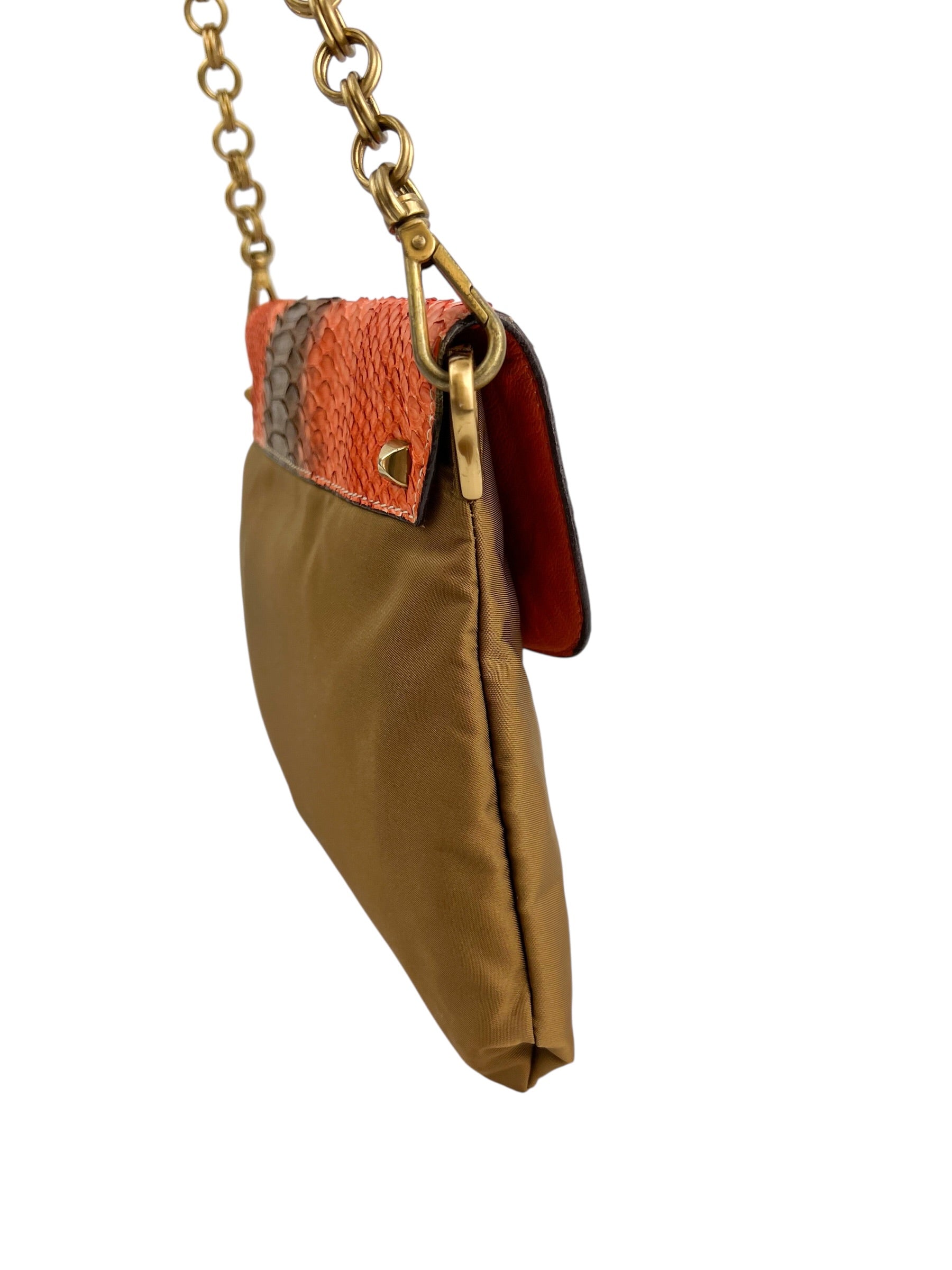 prada-vintage-python-tesutto-chain-shoulder-bag---3