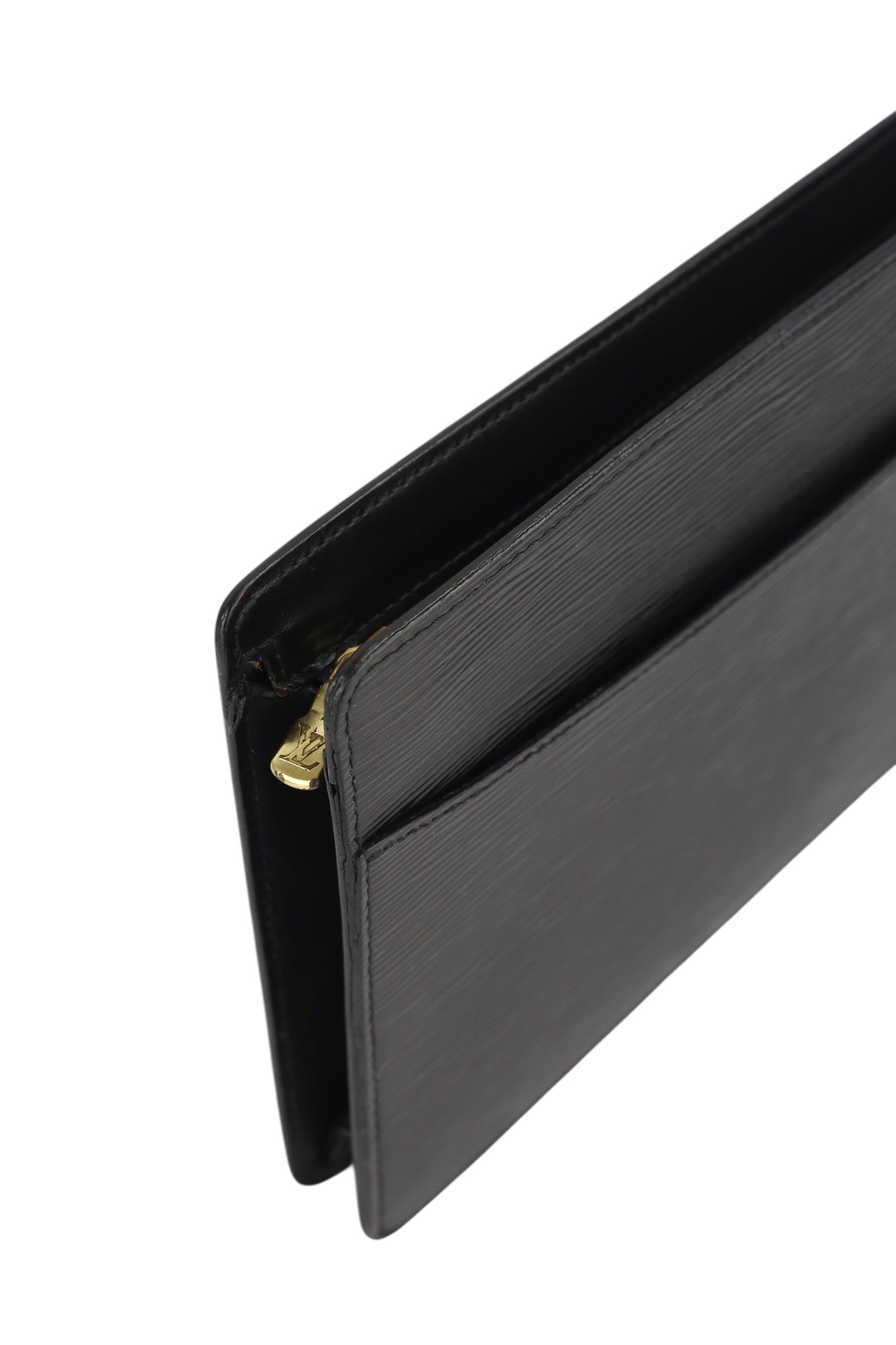 Louis Vuitton Vintage Black Epi Leather Clutch