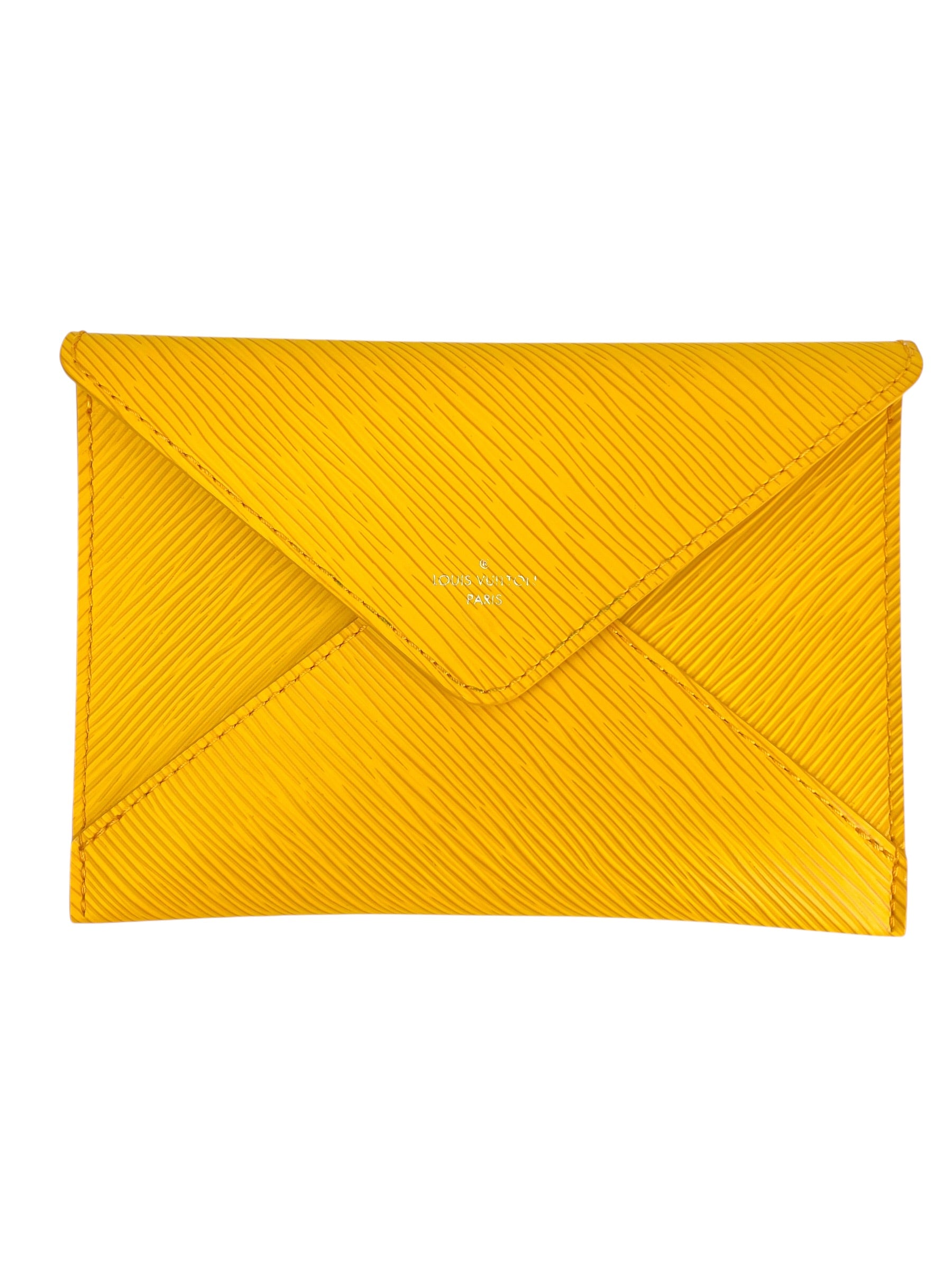 Louis Vuitton Yellow Epi Envelope Snap Pouch