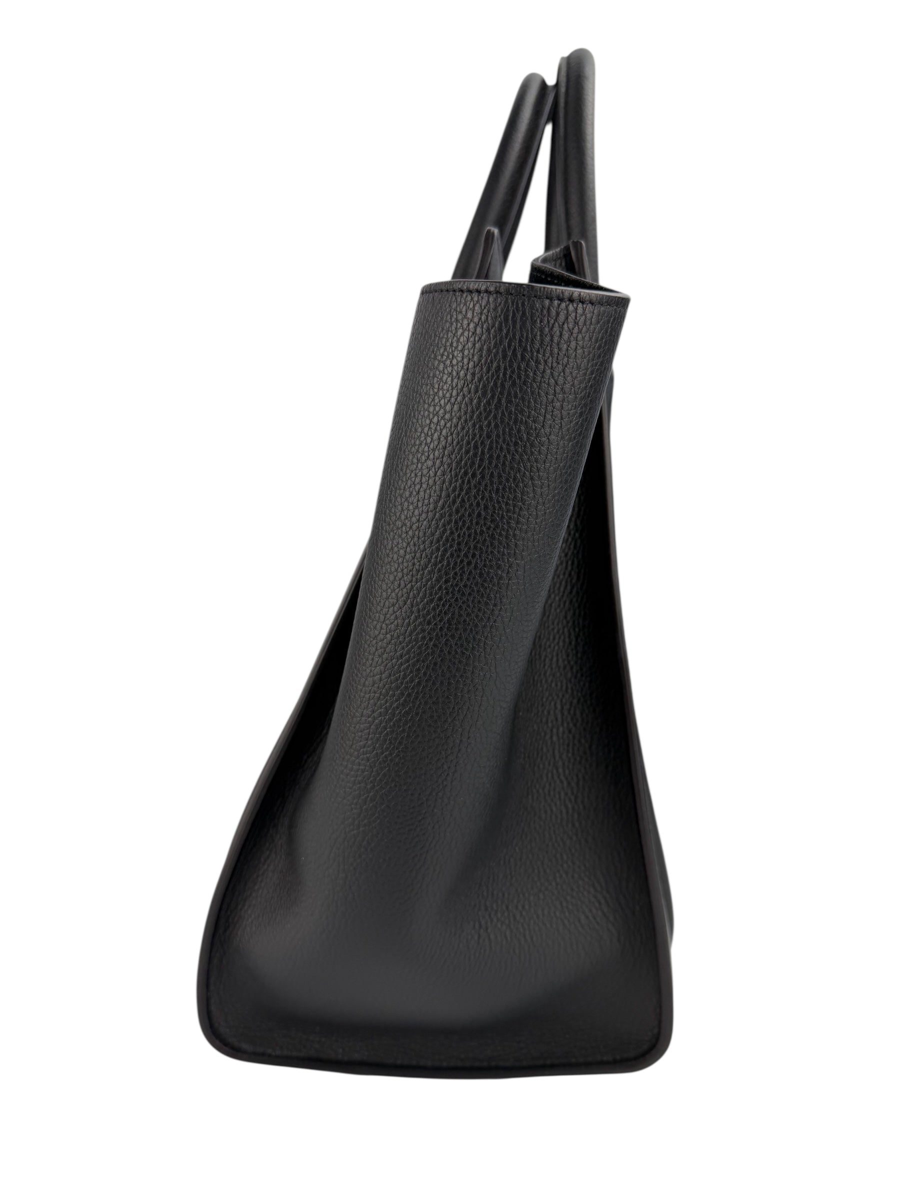 Celine Black Leather Mini Luggage Tote