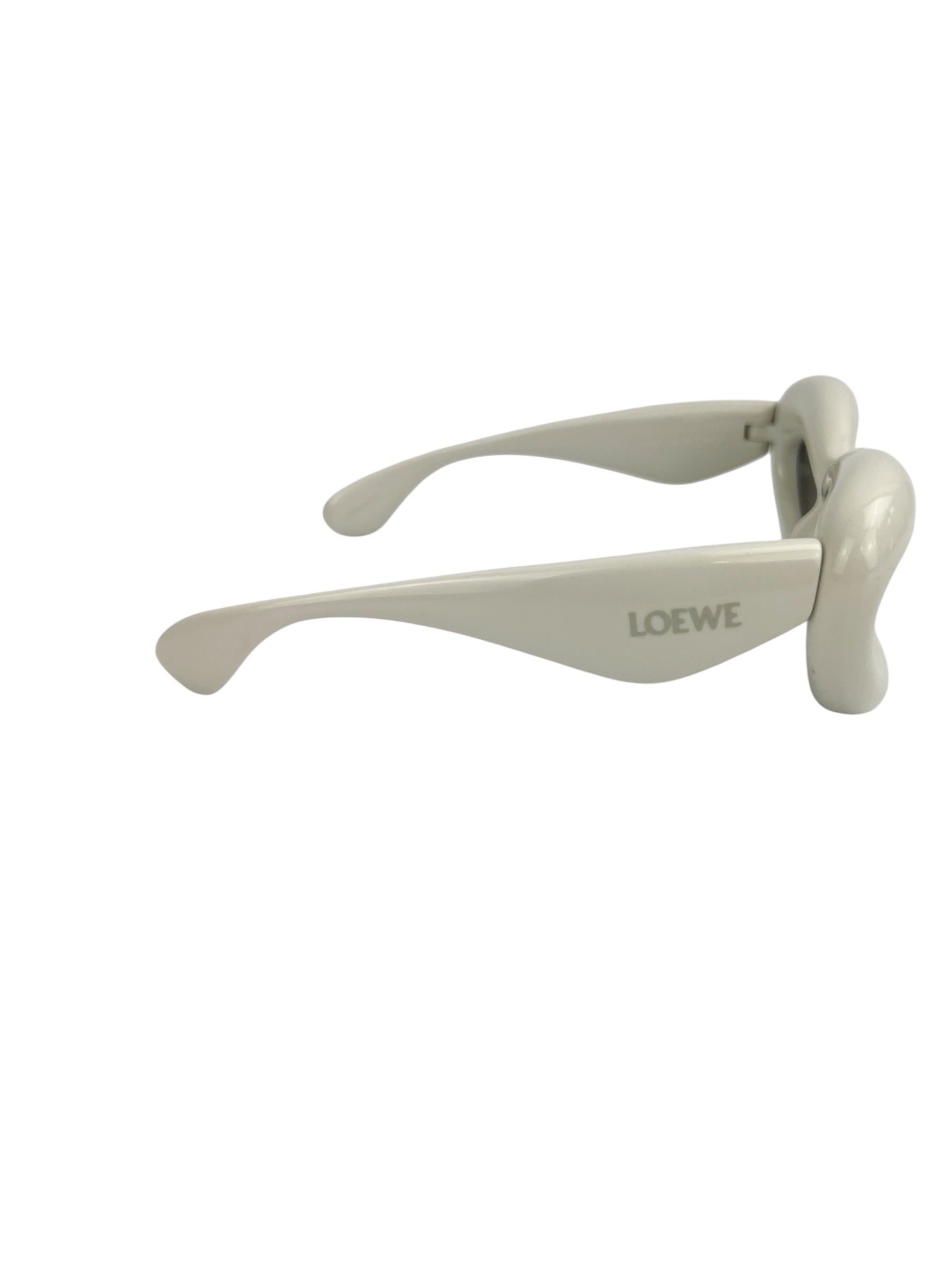 Loewe White Thick Frame Sunglasses