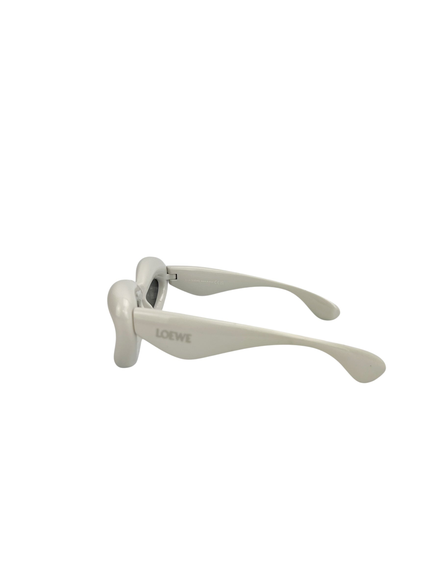 Loewe White Thick Frame Sunglasses