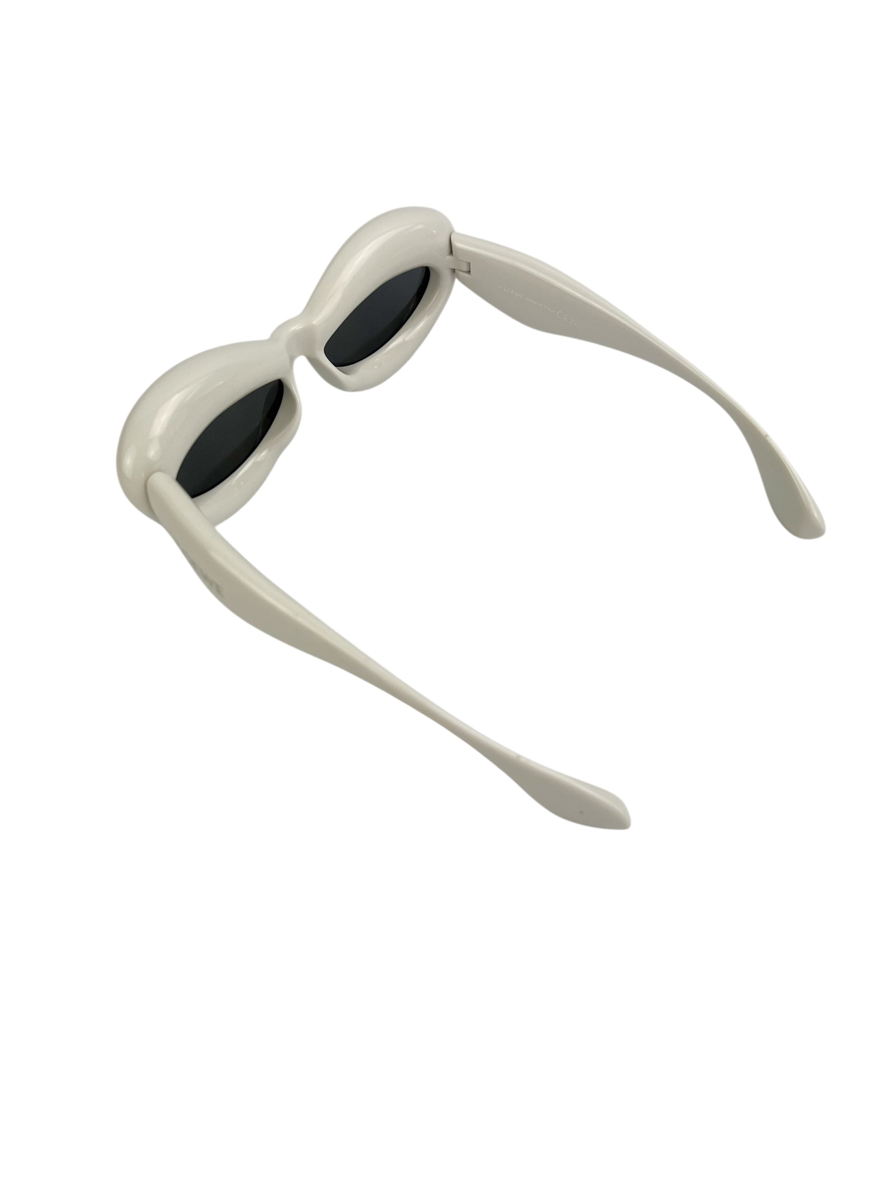 Loewe White Thick Frame Sunglasses