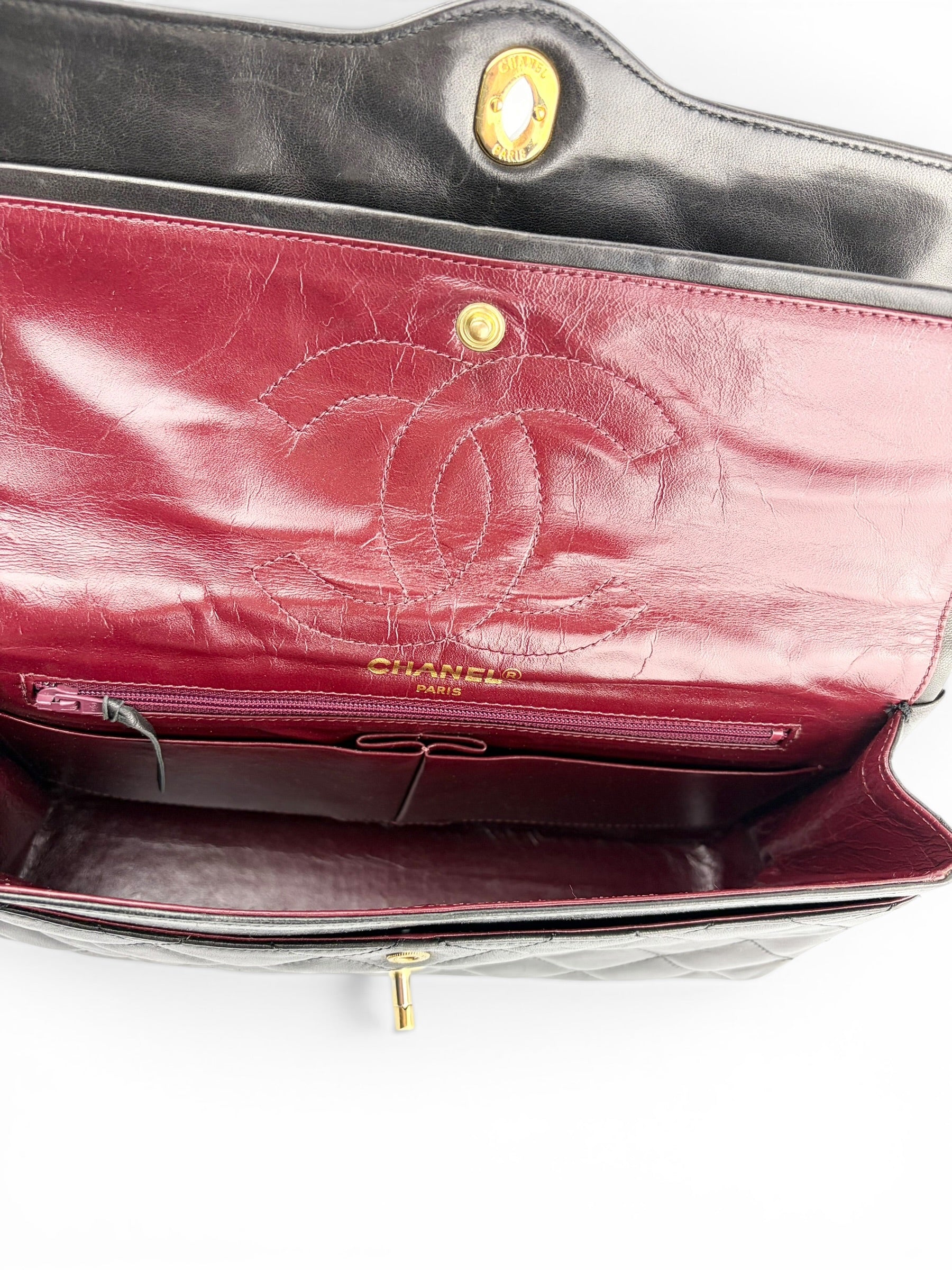 chanel-vintage-black-paris-double-flap-10