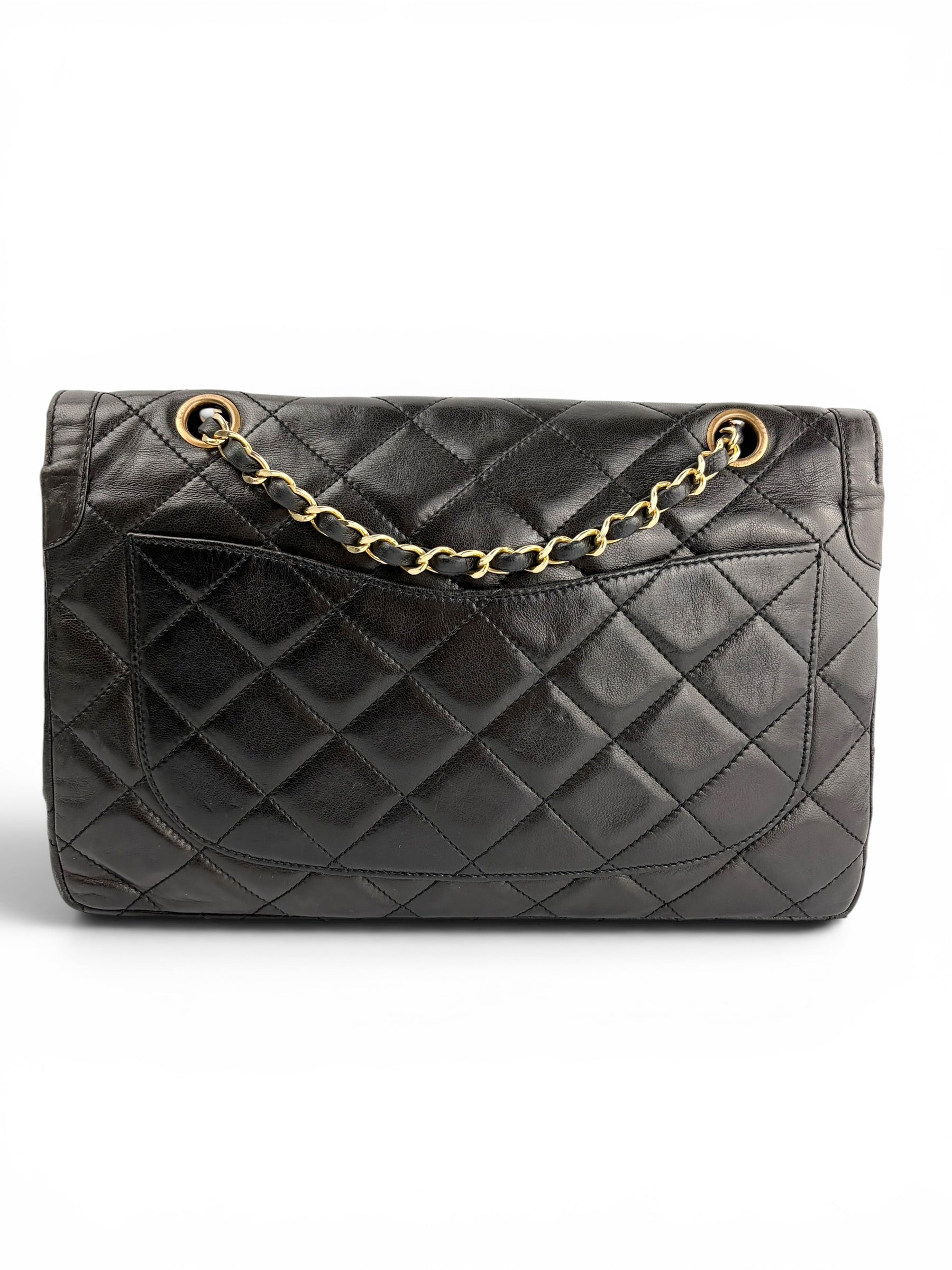 chanel-vintage-black-paris-double-flap-2