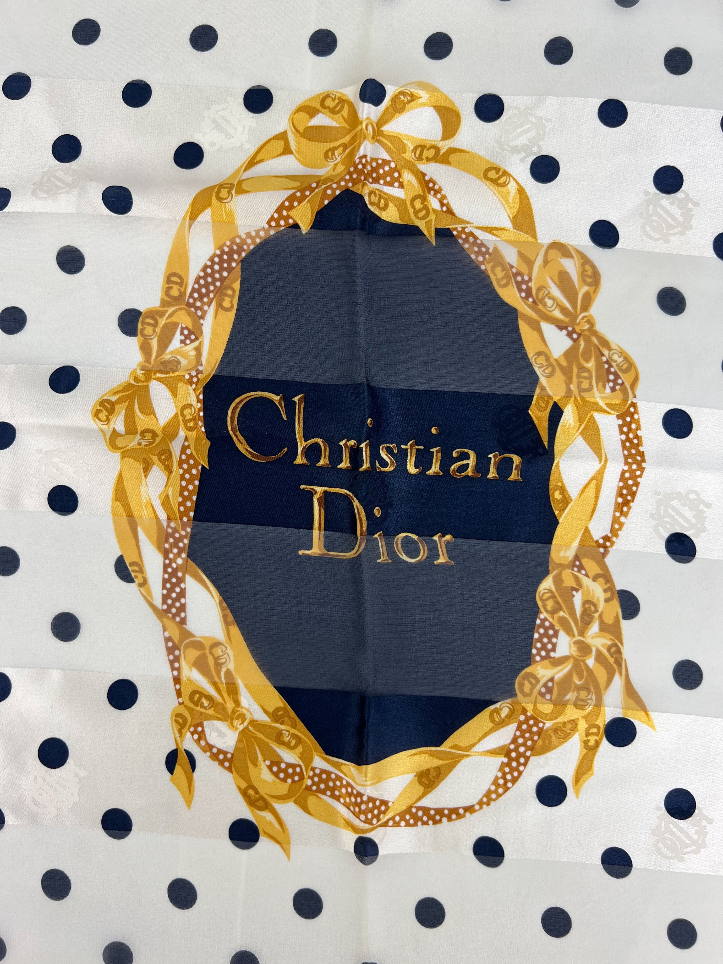 Christian Dior 100% Silk Scarf