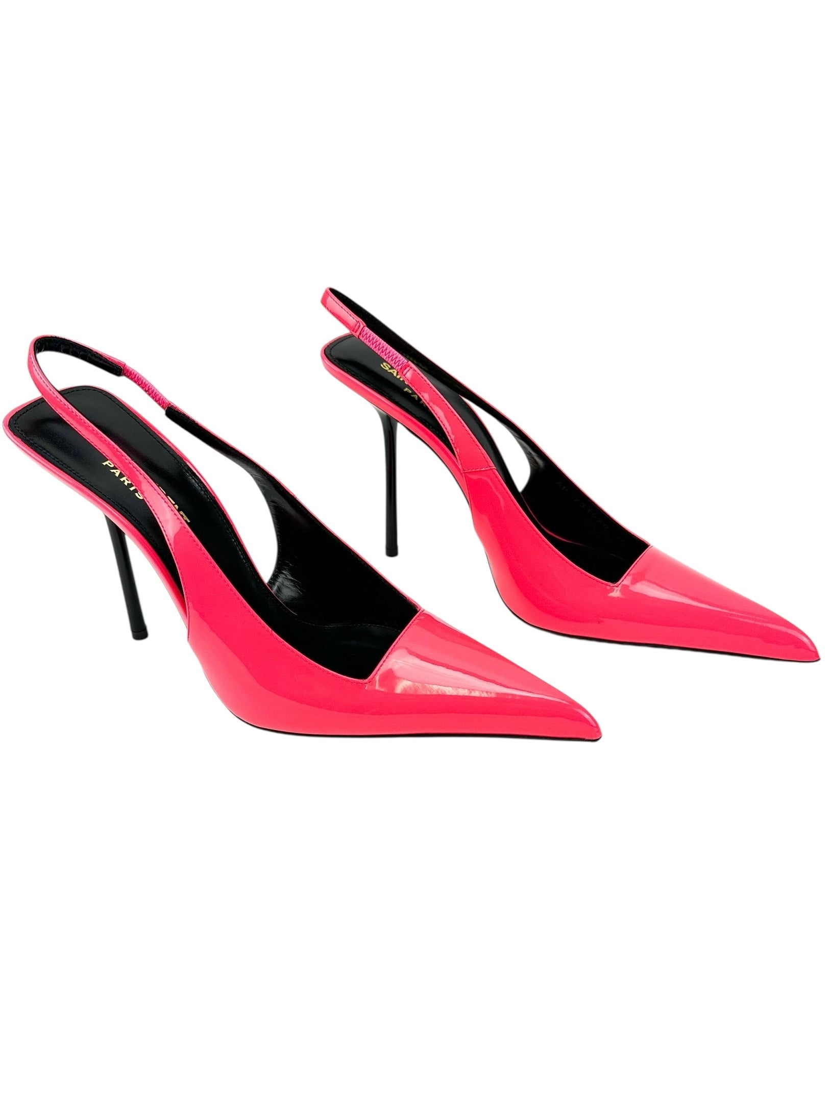 Saint Laurent Hot Pink Kiss 105 Pumps