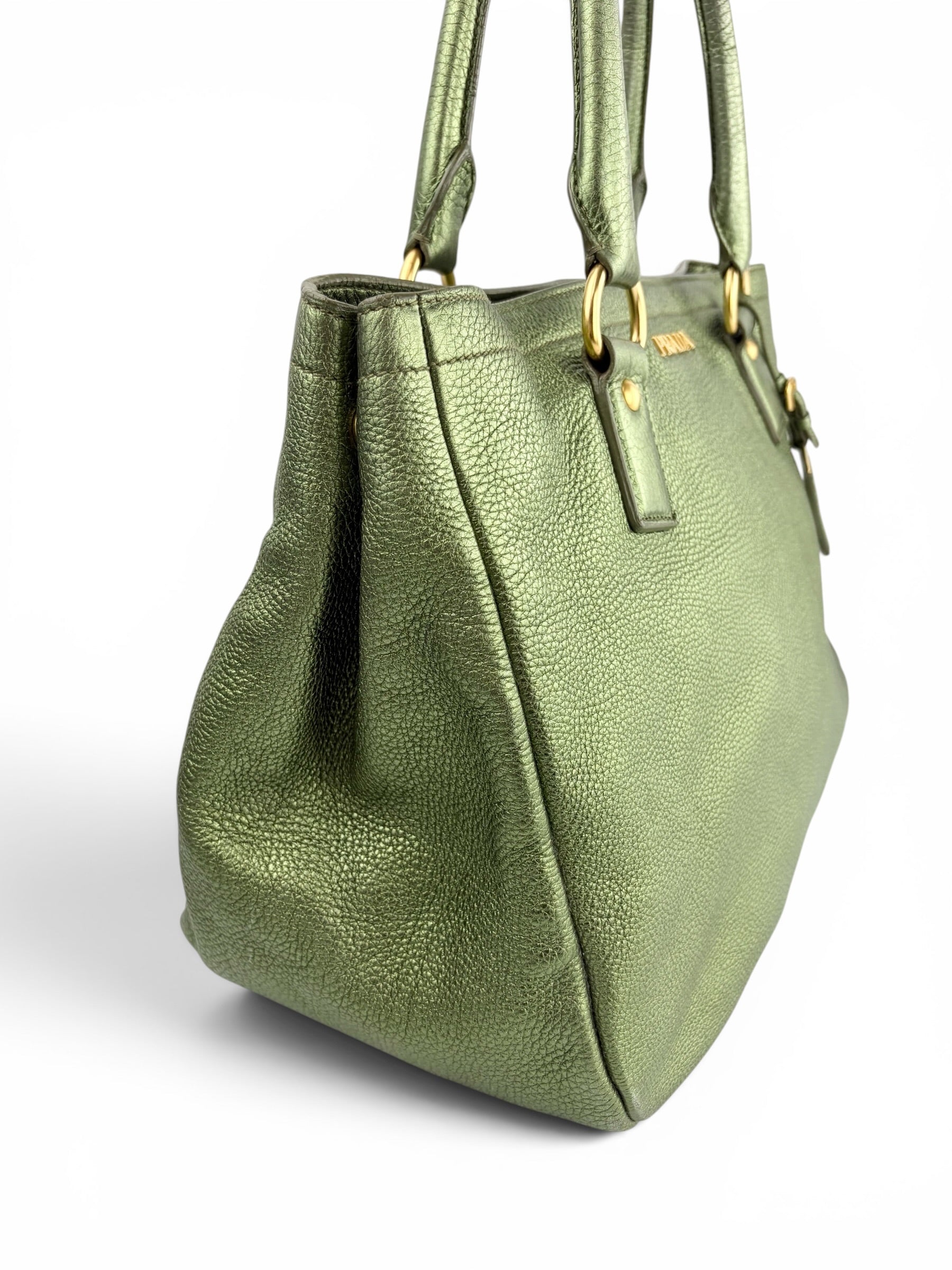 prada-vitello-daino-metallic-green-tote-1