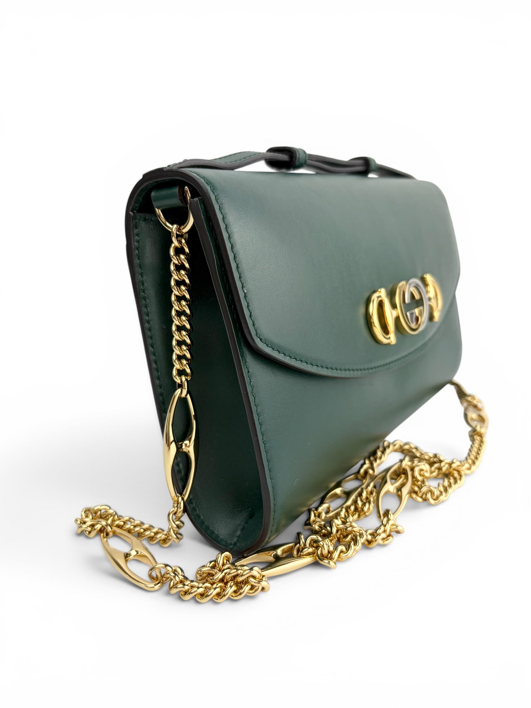 gucci-deep-green-leather-small-zumi-bag-1