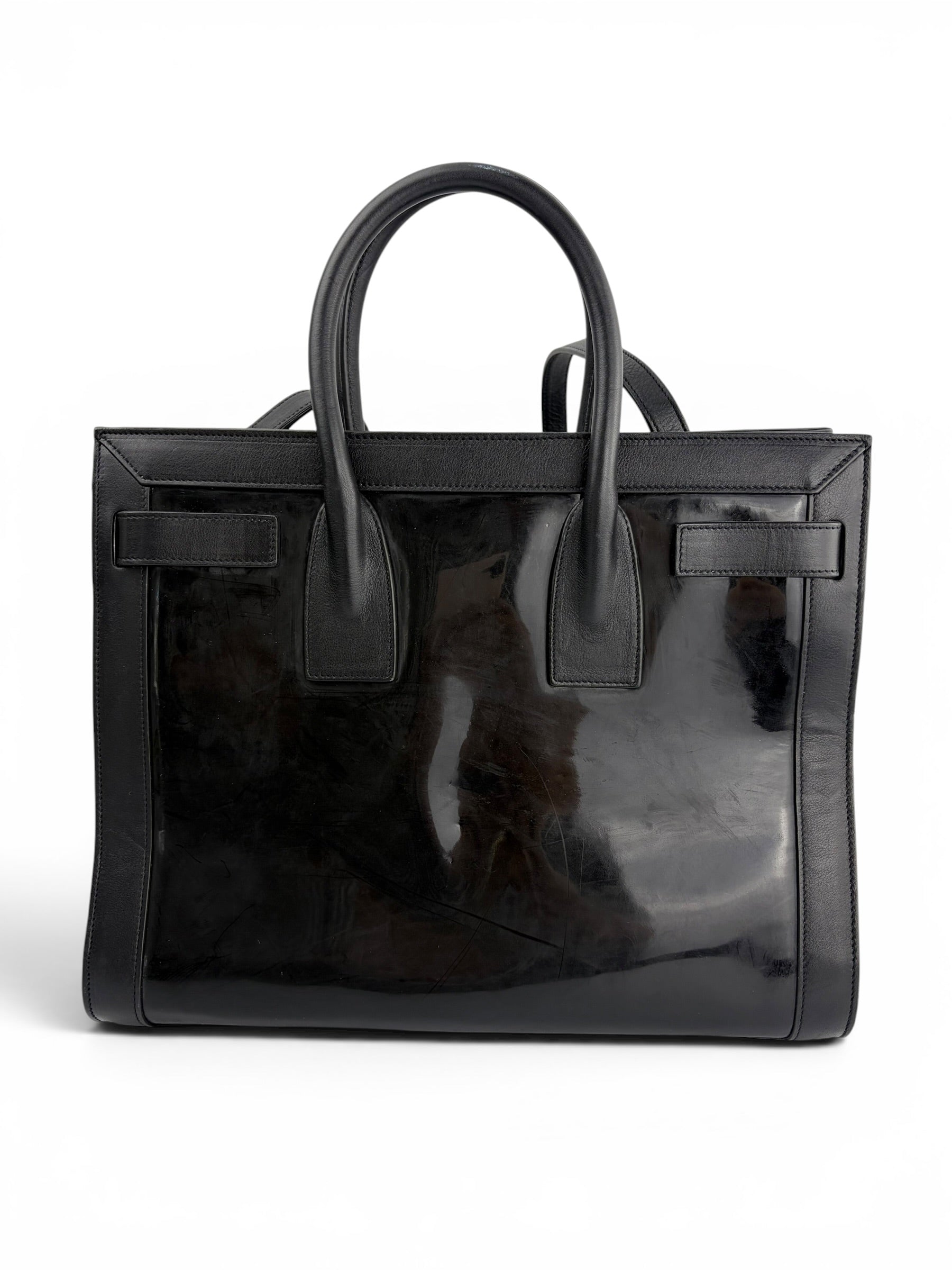 saint-laurent-small-black-leather---patent-sac-de-jour-2