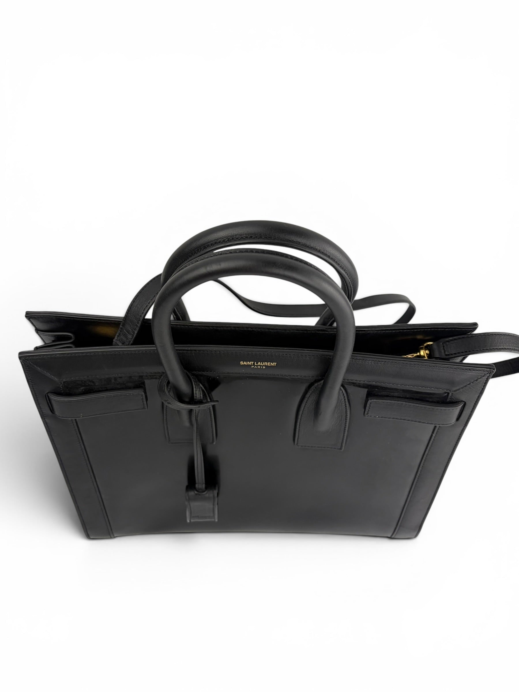 saint-laurent-small-black-leather---patent-sac-de-jour-5