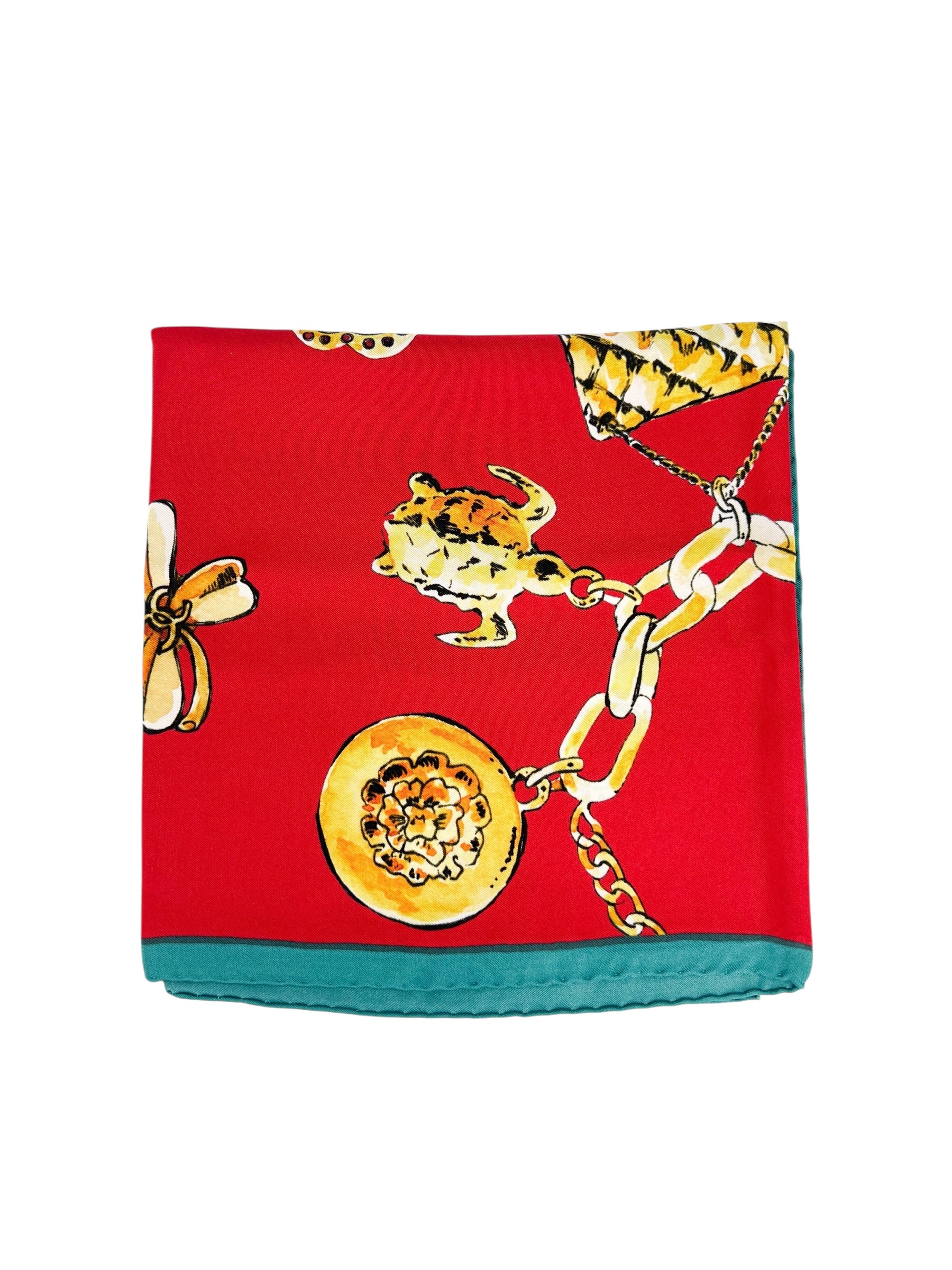 Chanel Silk Scarf & Twilly Set