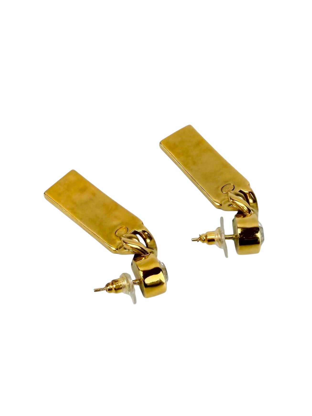 chanel-gold-tone-metal-and-crystal-tag-drop-earrings---3
