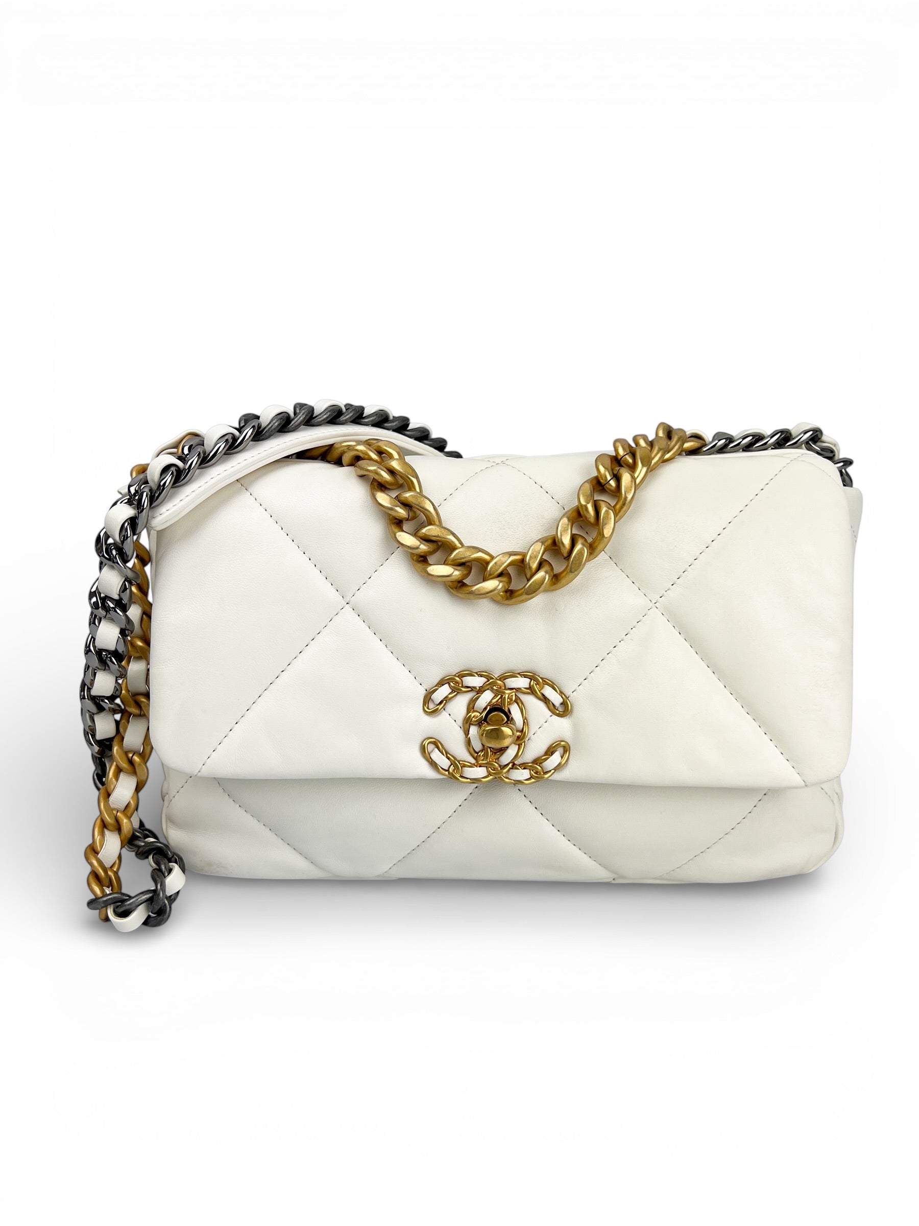 chanel-19-small-white-lambskin--full-set--0
