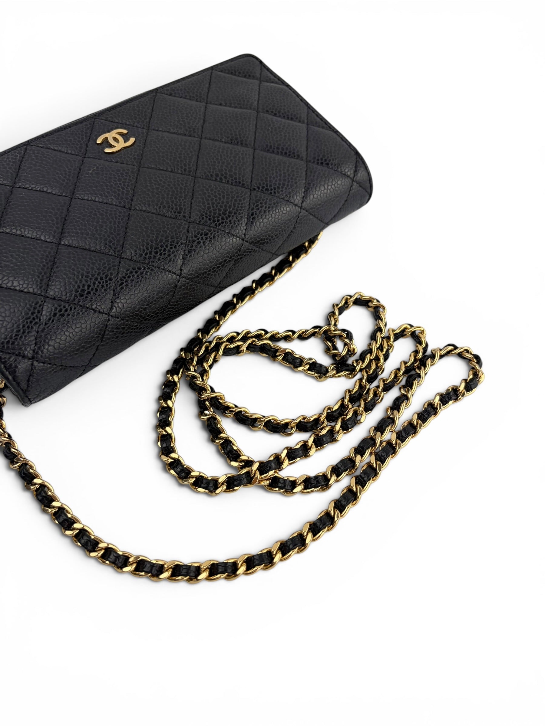 chanel-black-caviar-wallet-on-chain--full-set--5