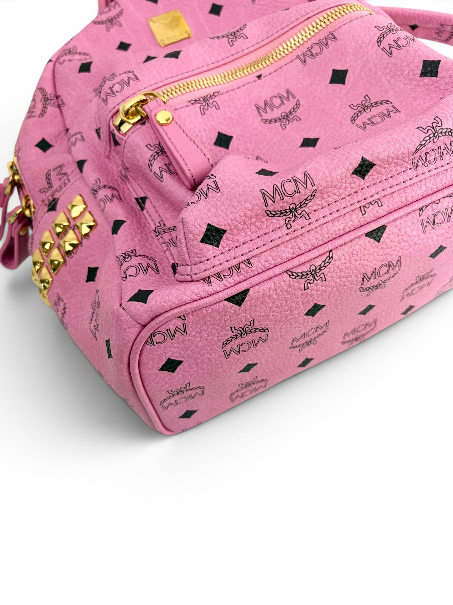 mcm-pink-visetos-studded-small-backpack---7