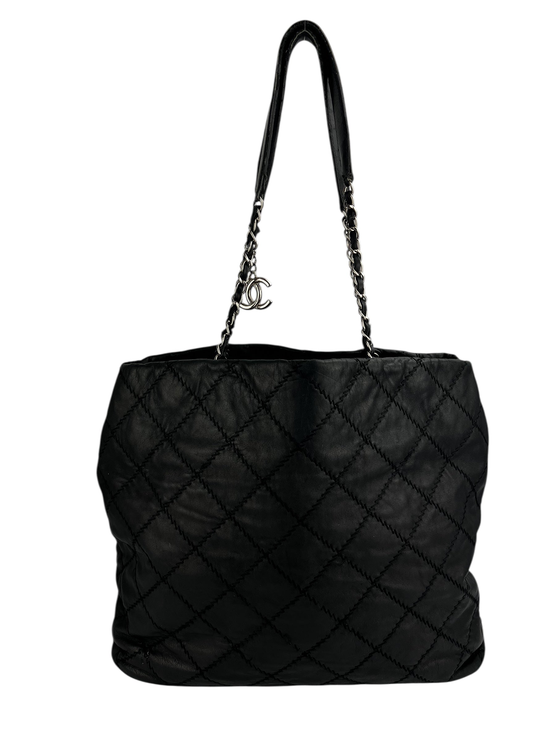 Chanel Black Lambskin XL Tote