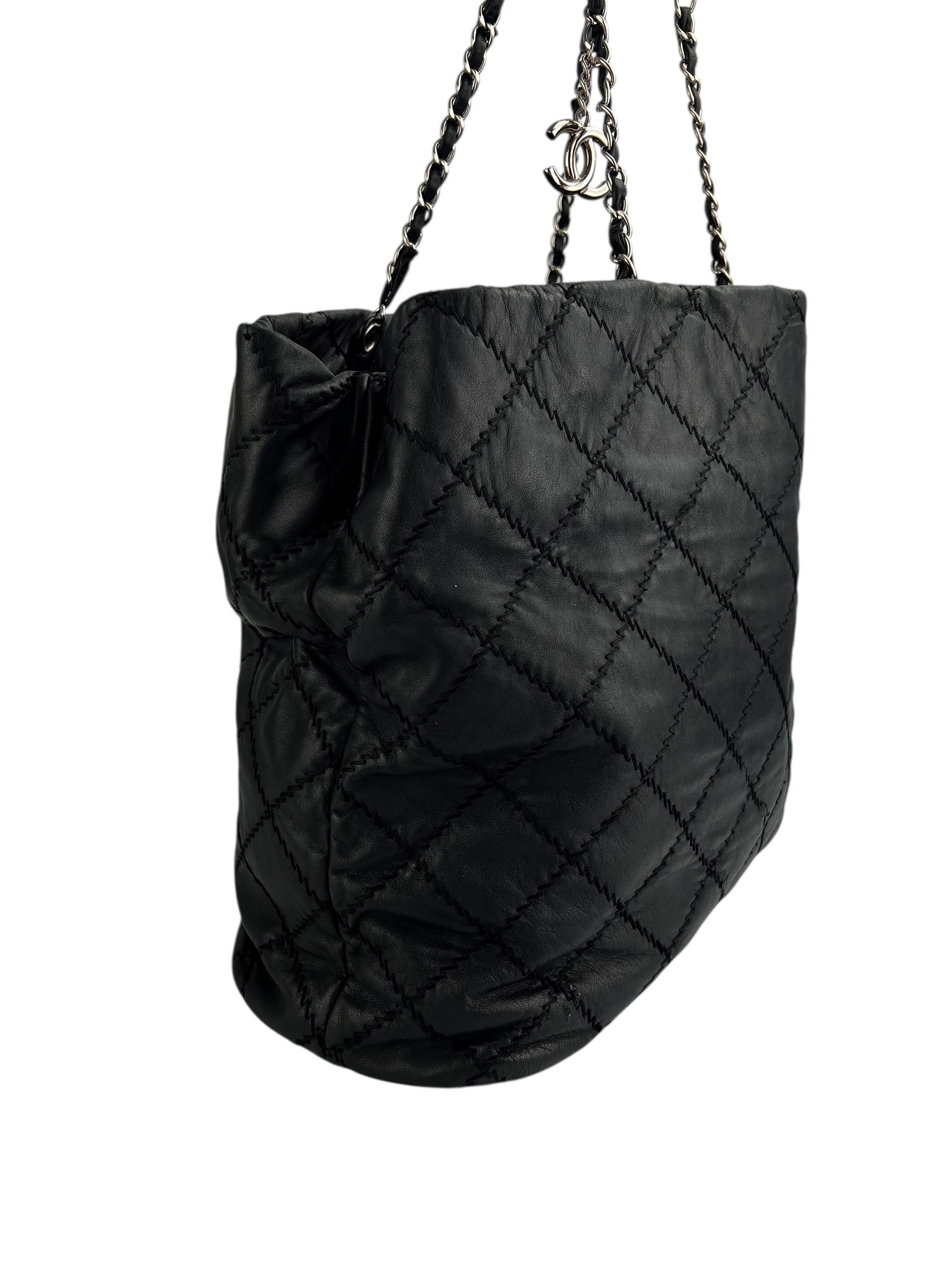 Chanel Black Lambskin XL Tote
