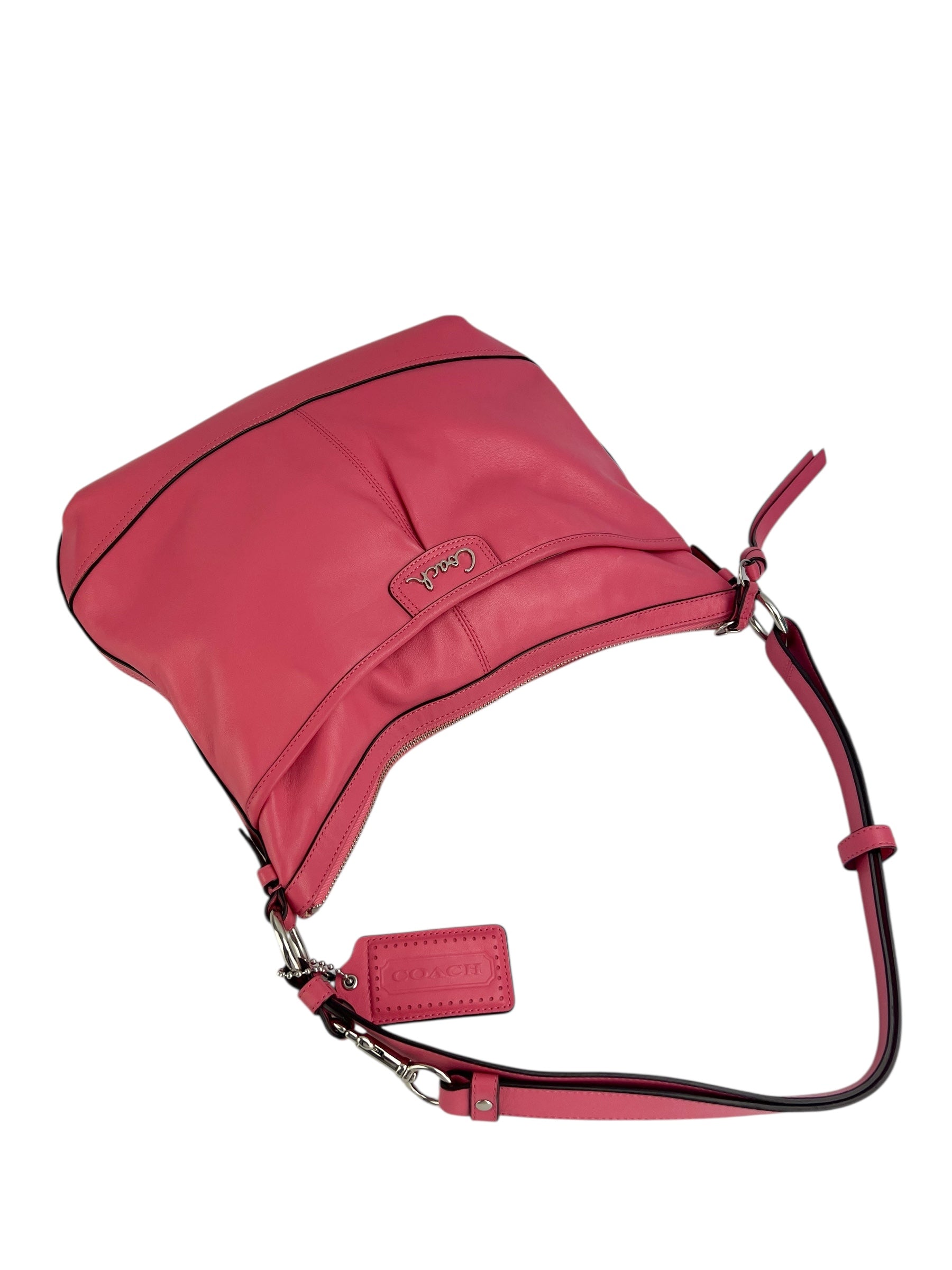 Coach Pink Leather Messenger