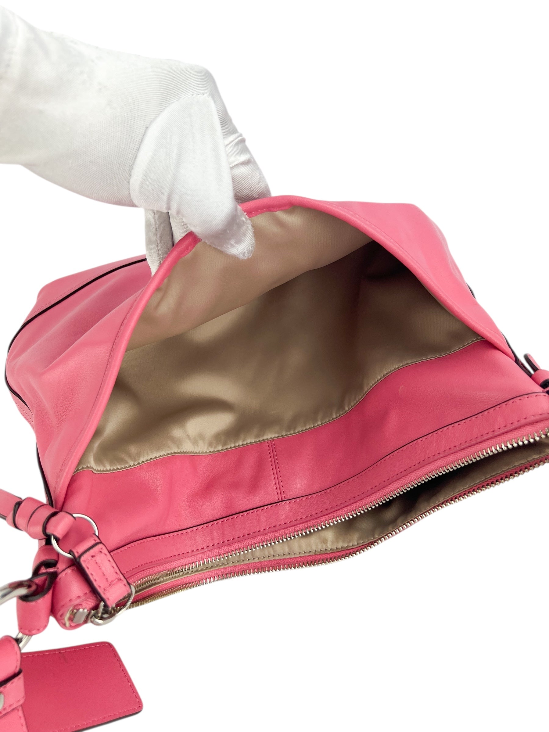 Coach Pink Leather Messenger