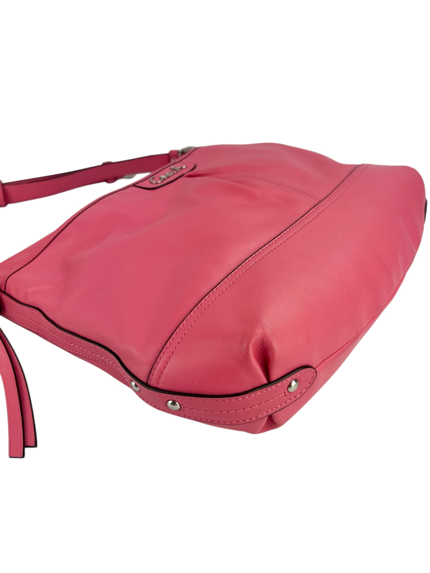 Coach Pink Leather Messenger