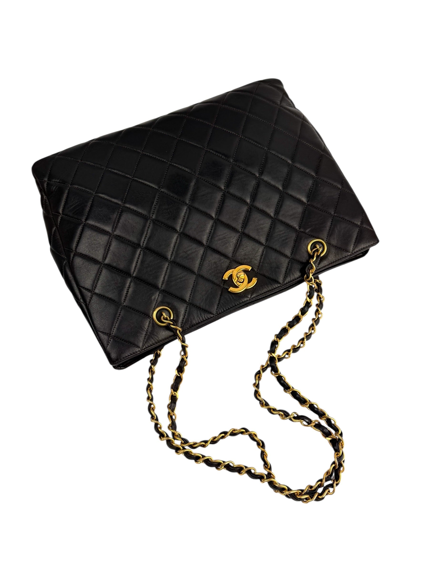 chanel-vintage-black-lambskin-quilted-tote--4