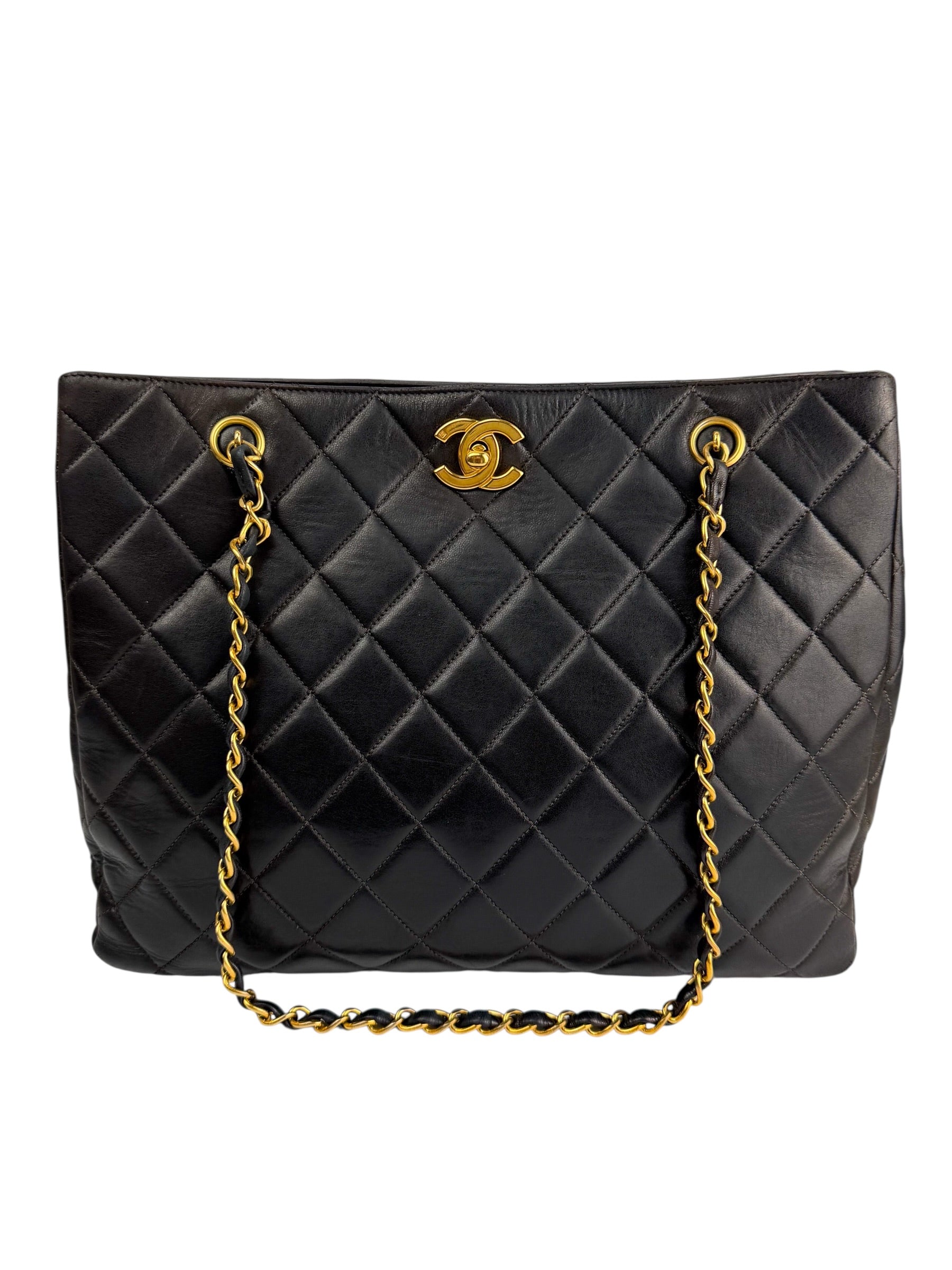 chanel-vintage-black-lambskin-quilted-tote--0
