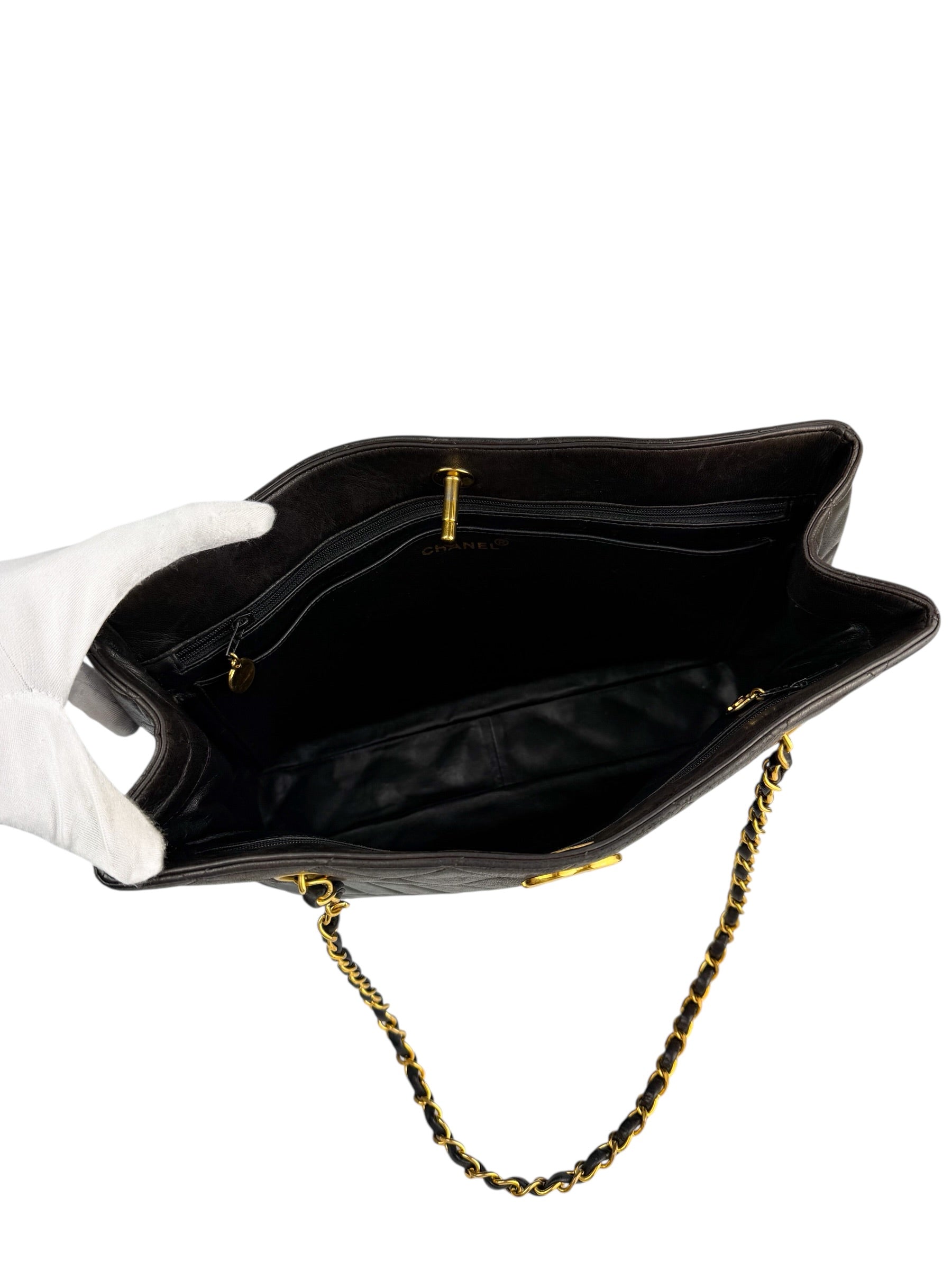 chanel-vintage-black-lambskin-quilted-tote--11