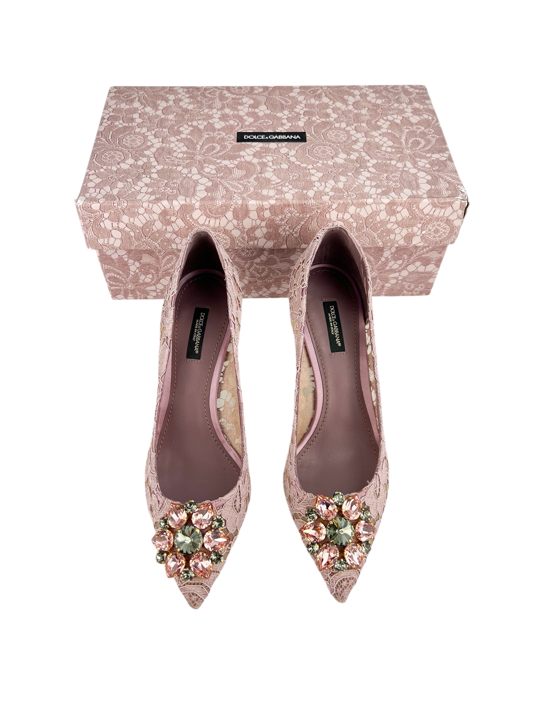 Dolce & Gabbana Lace Heels Size 38