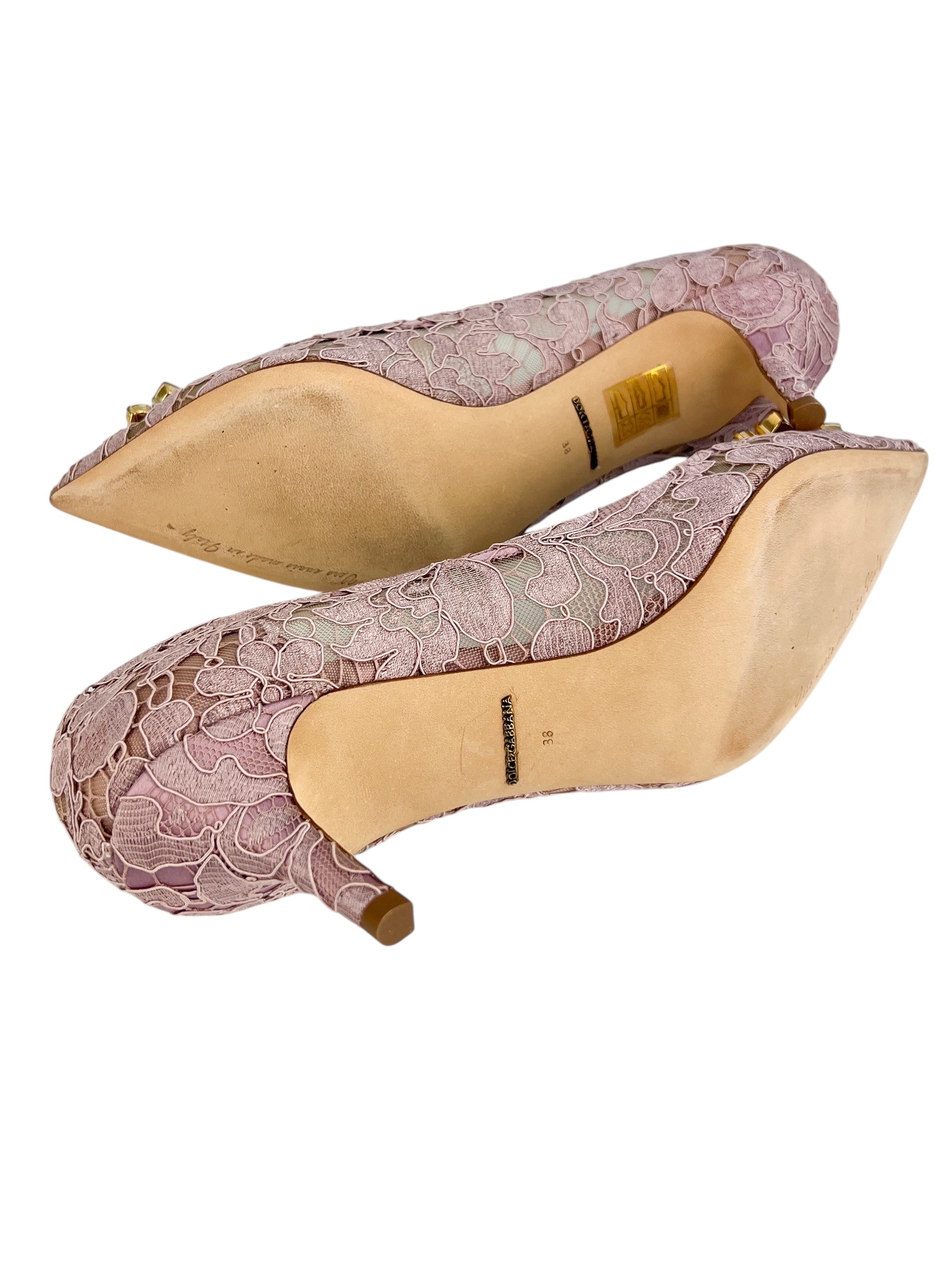 Dolce & Gabbana Lace Heels Size 38
