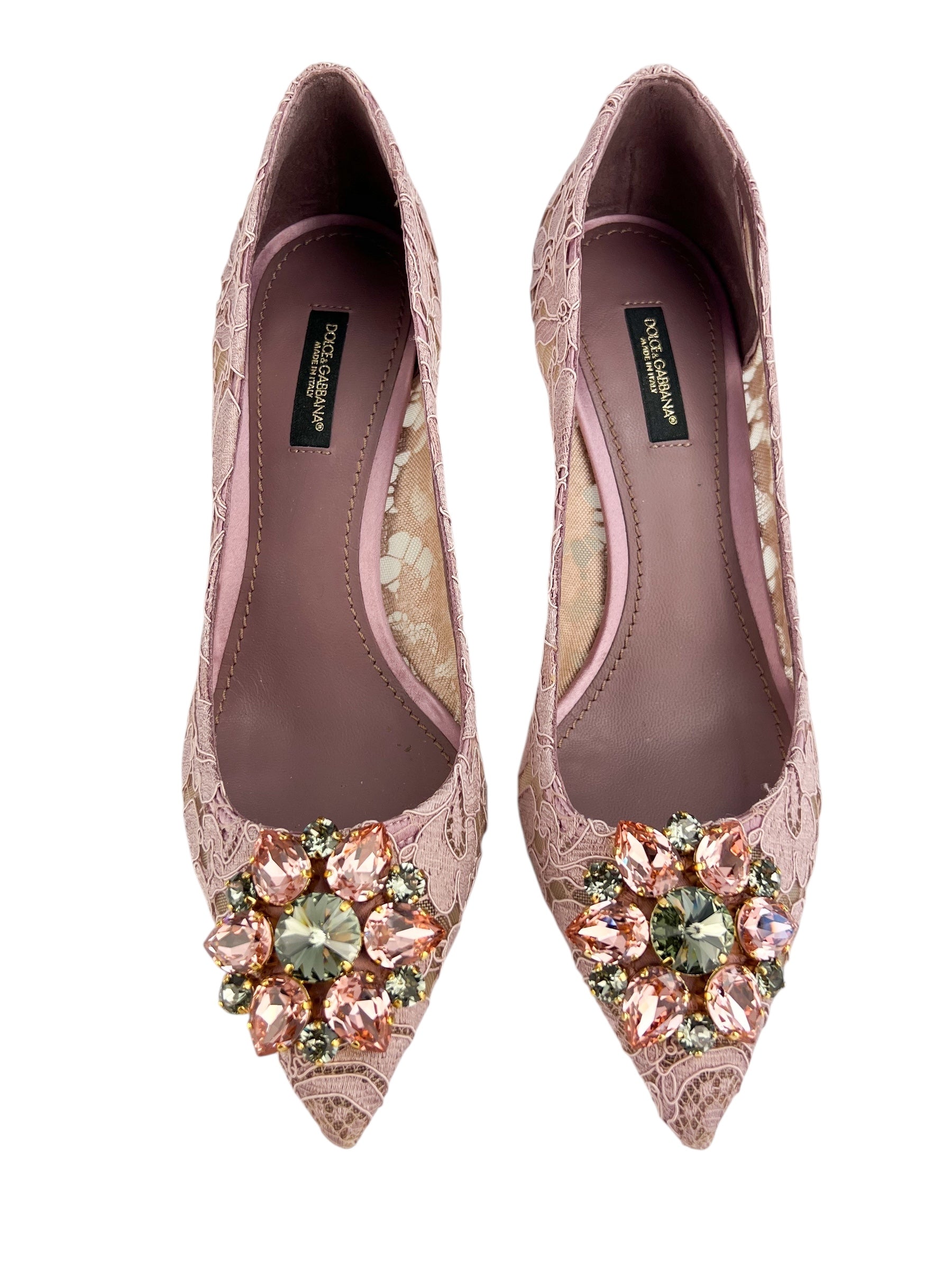 Dolce & Gabbana Lace Heels Size 38