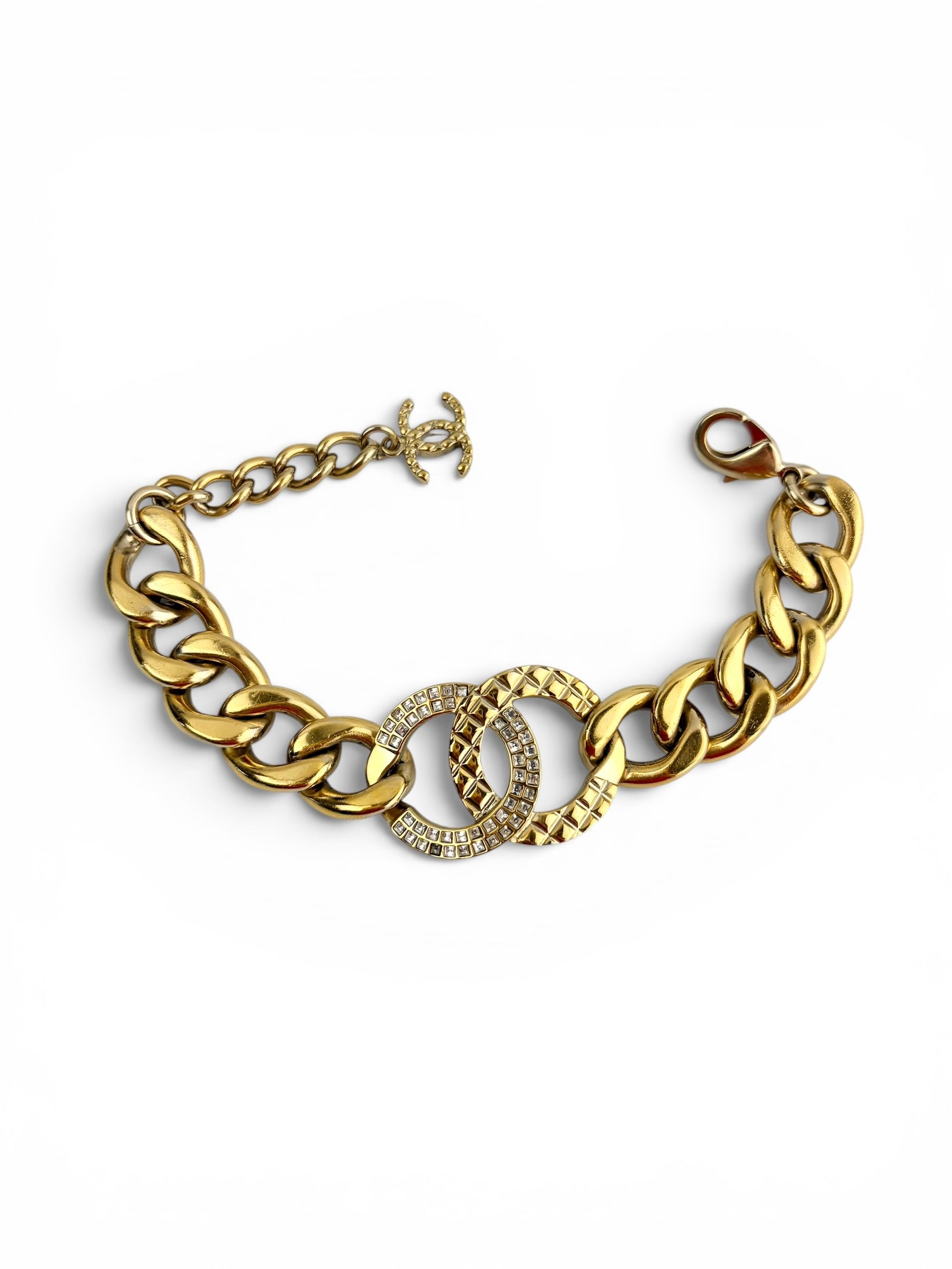 chanel-gold-tone-and-crystal-bracelet--0