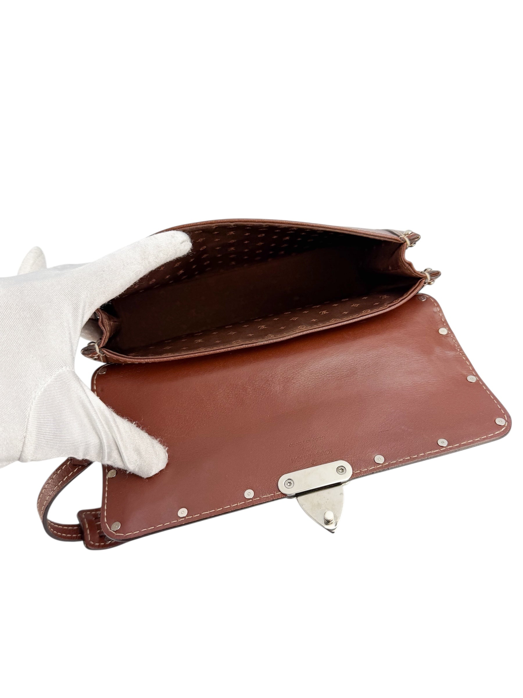 Louis Vuitton Vintage Brown Suhali Sienna Shoulder Bag