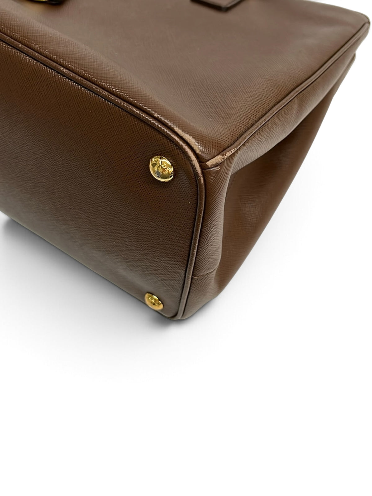 Prada Chocolate Brown Saffiano Leather Galleria Tote Large