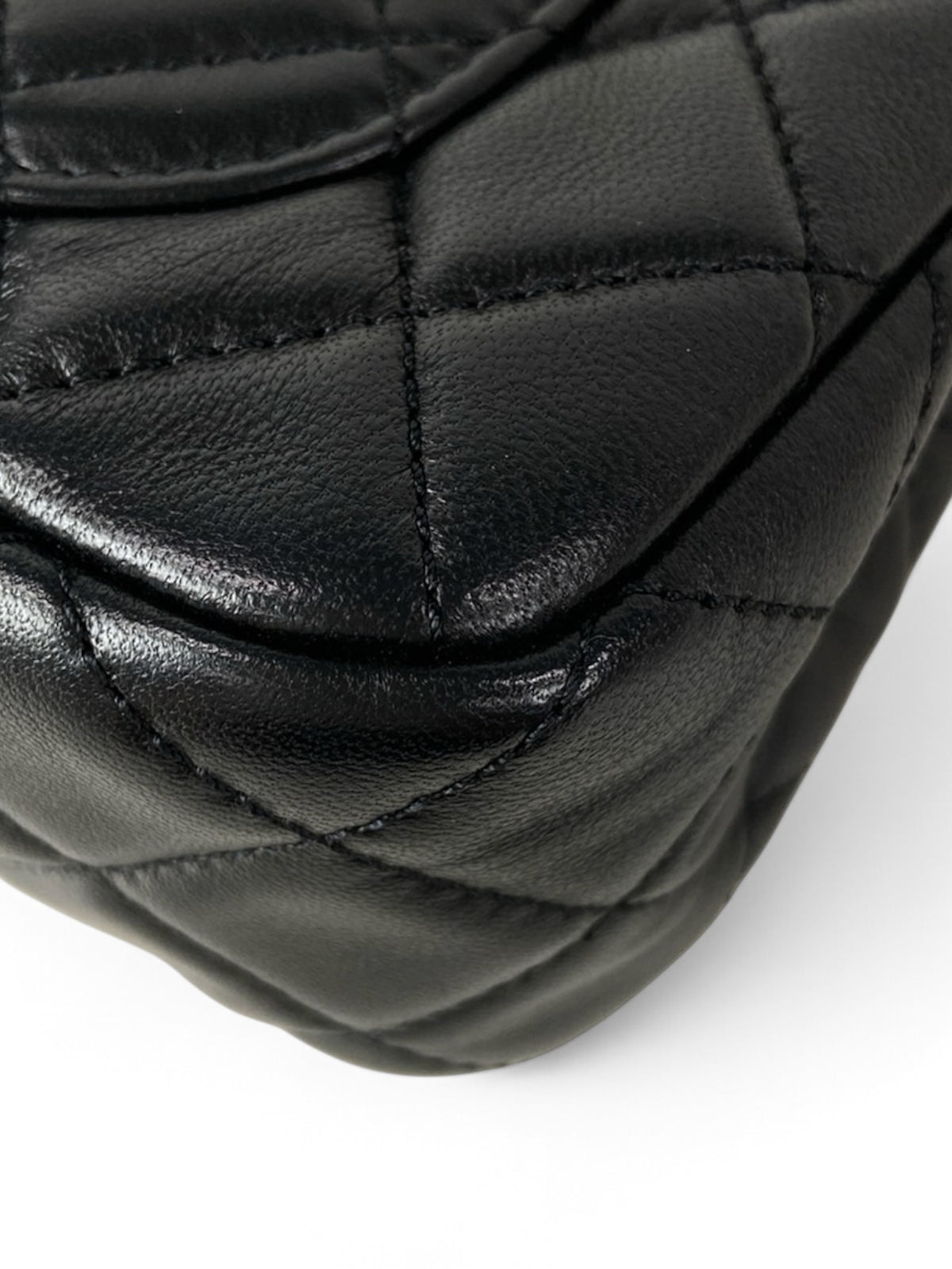 Chanel Mini Rectangular Pearl Crush Black Lambskin