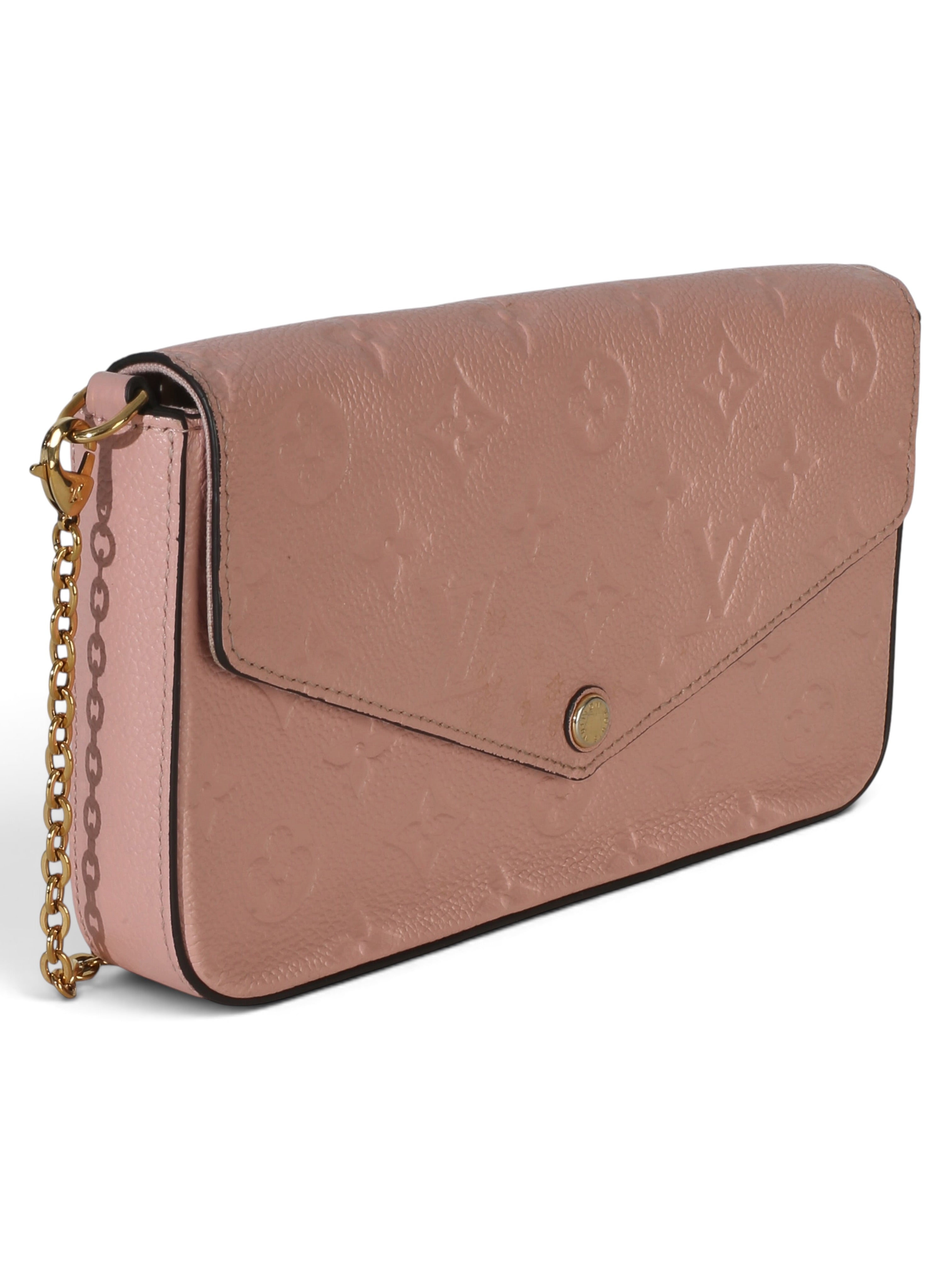 Louis Vuitton Rose Poudre Monogram Empreinte Felicie Pochette