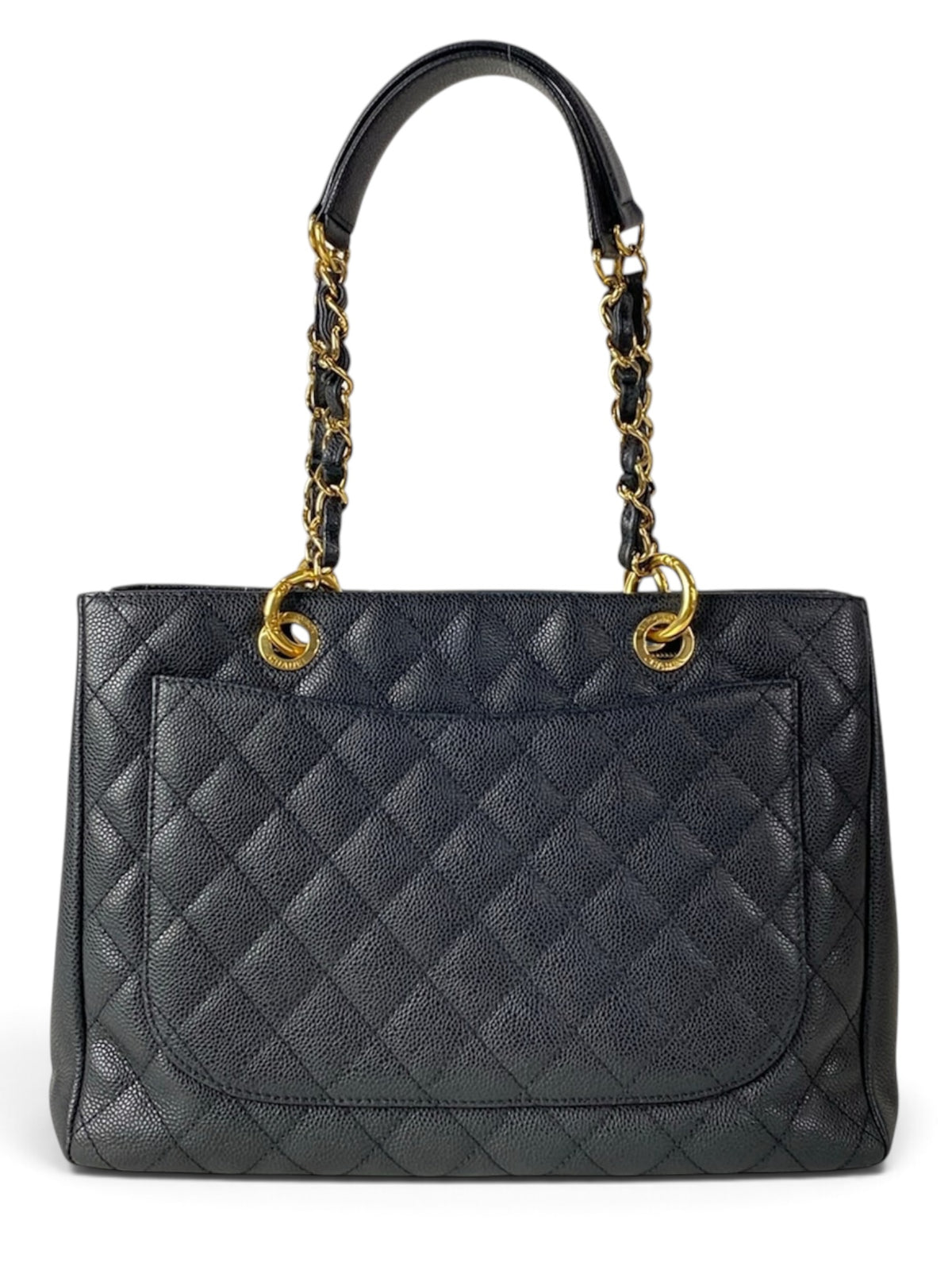 Chanel Black Caviar GST Grand Shopper Tote Gold Hardware